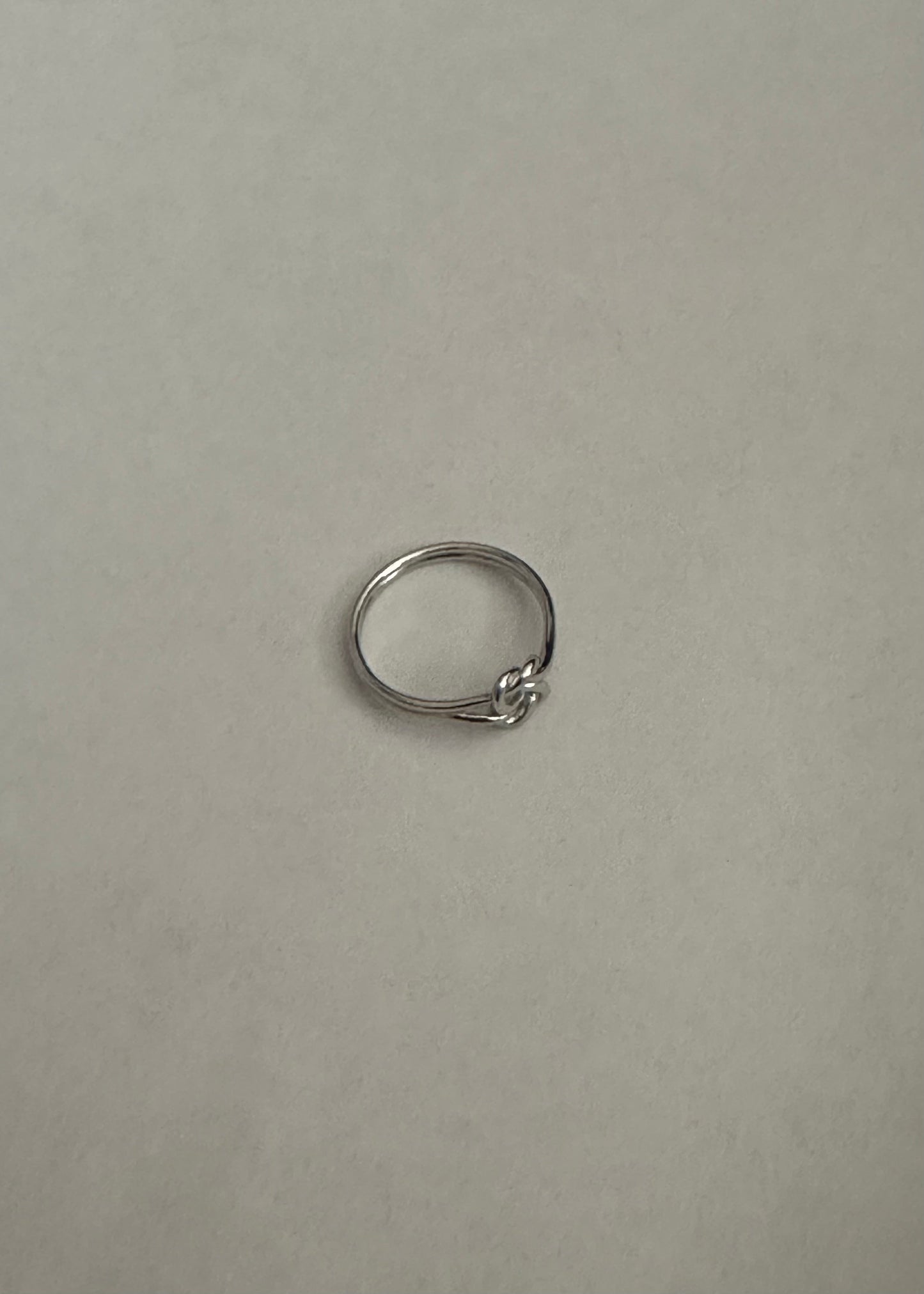 Sterling Silver Intricate Love Knot Ring Sz 7