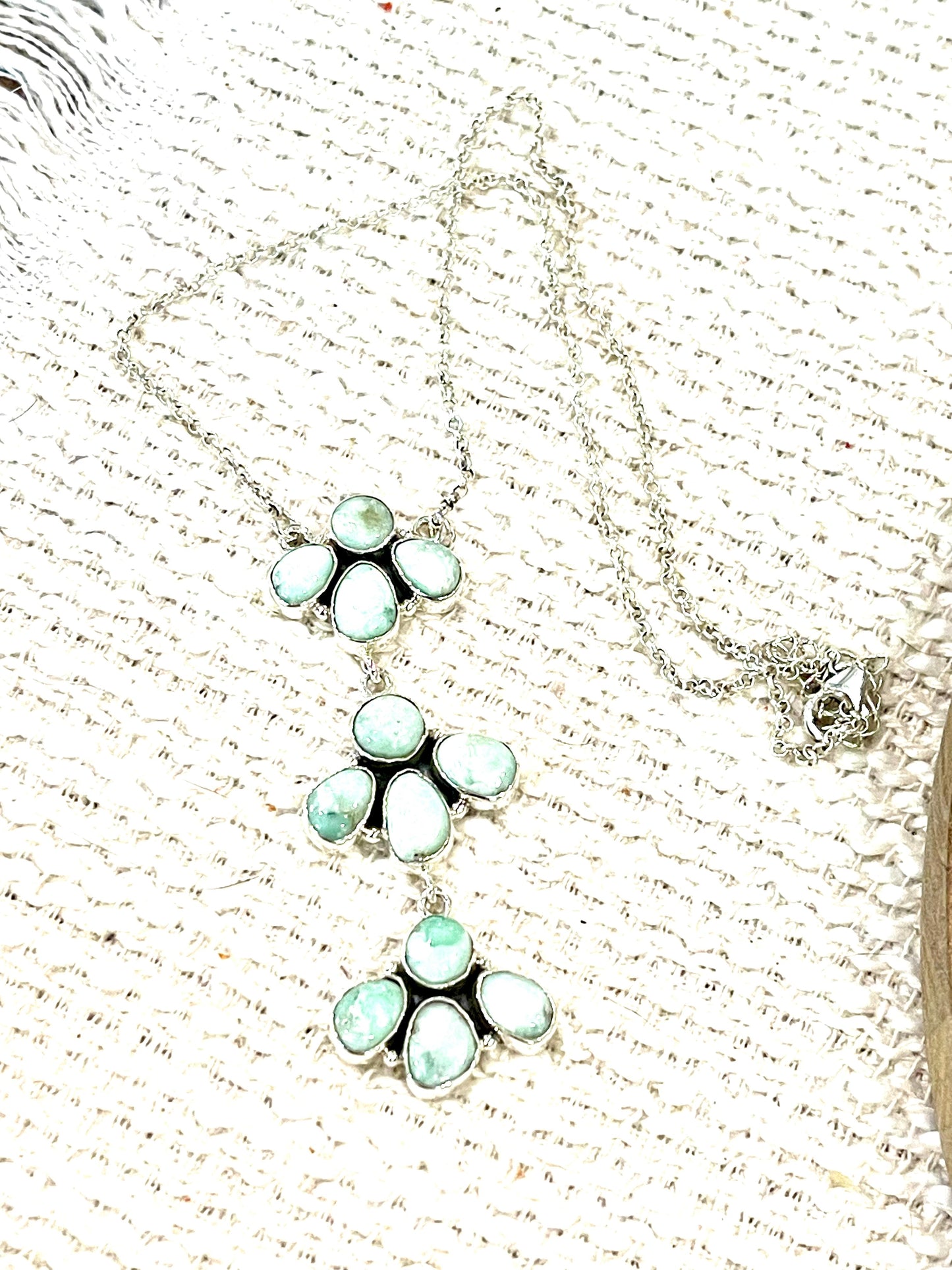 Handcrafted Sterling Silver & Palomino Drop Necklace