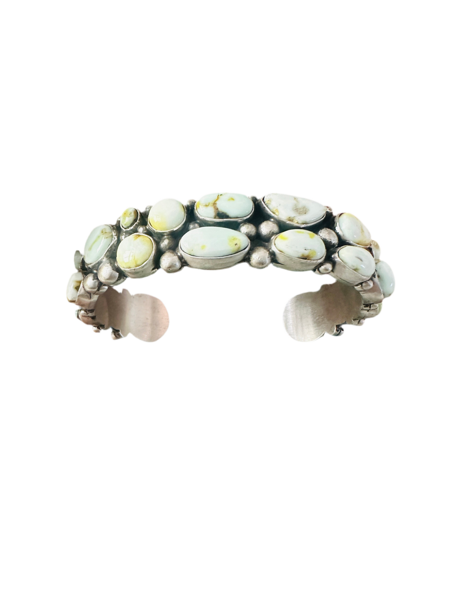 Handcrafted Palomino Turquoise & Sterling Silver Cuff Bracelet