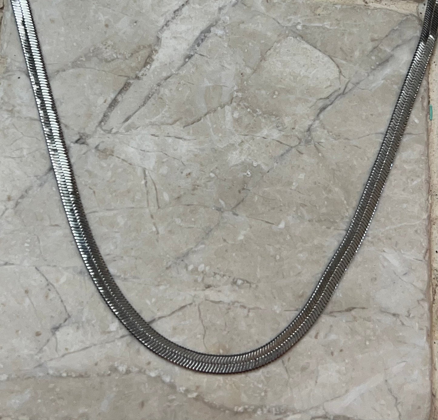 Herringbone Chain Necklace 24”