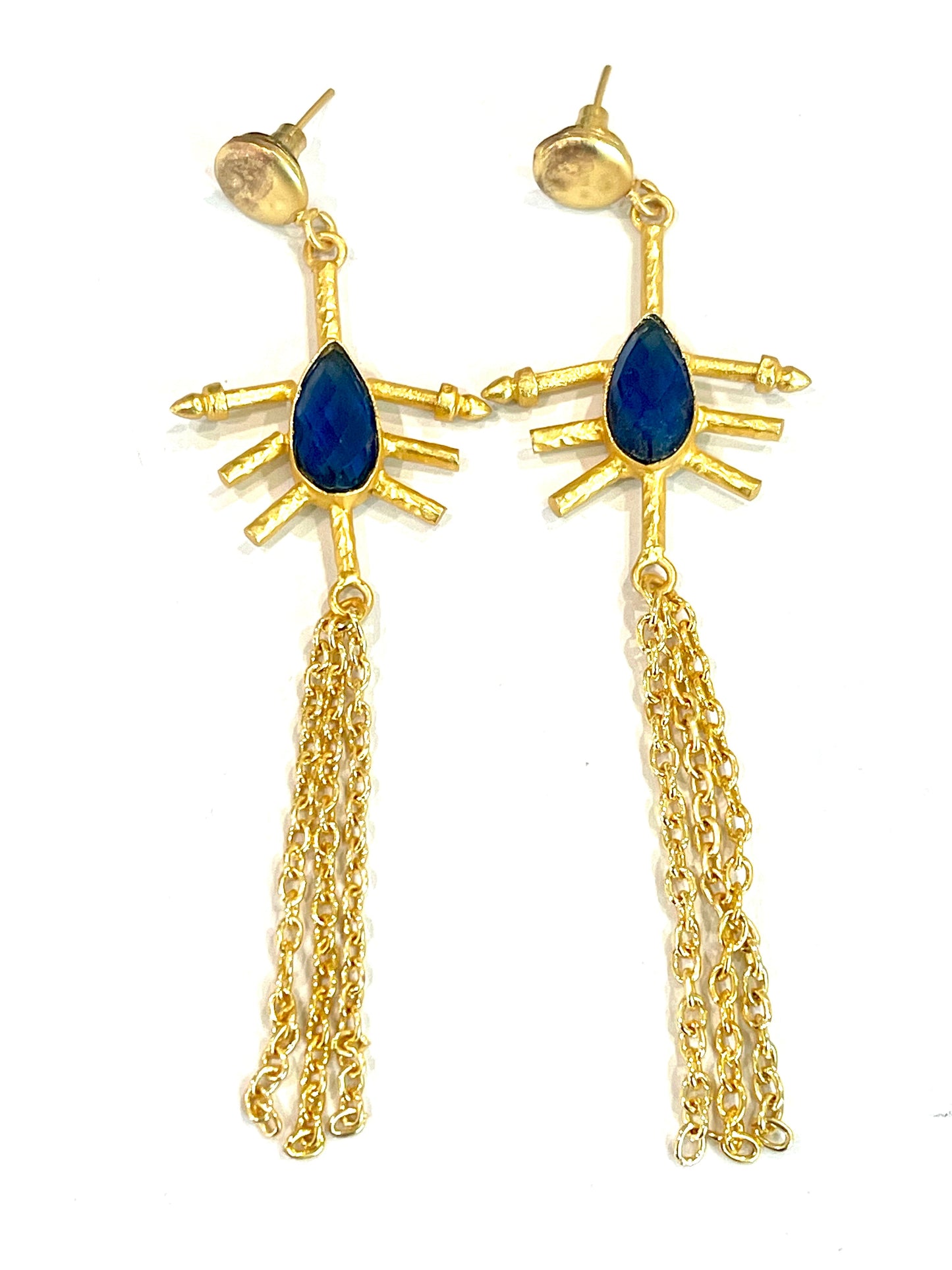 The Bijoux Vault Vintage Gold Plated Dangle Earrings
