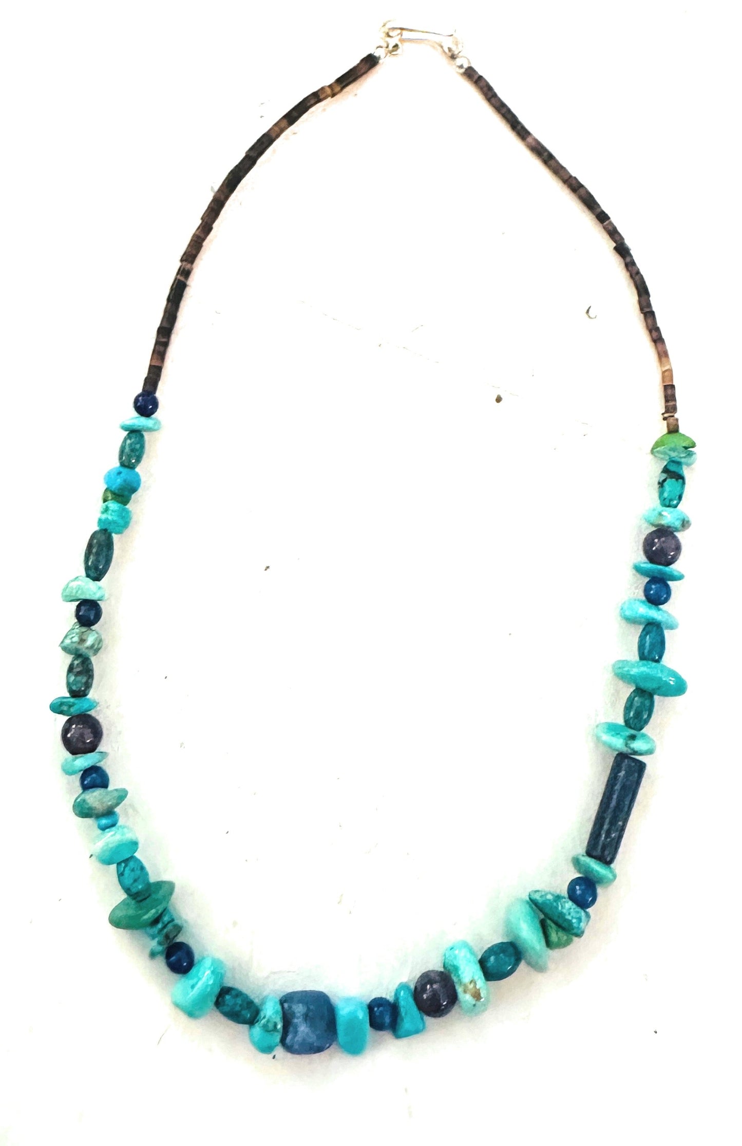 Handcrafted Multi Stone & Sterling Silver Beaded 22” Necklace