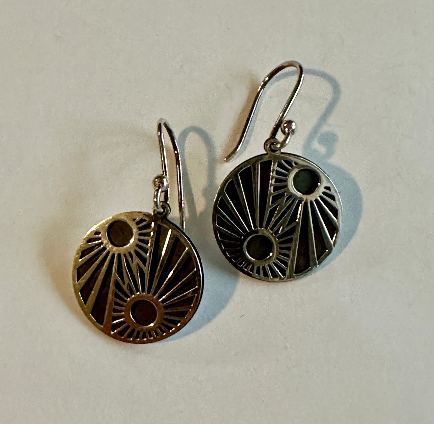 Oxidized Sunrise Earrings