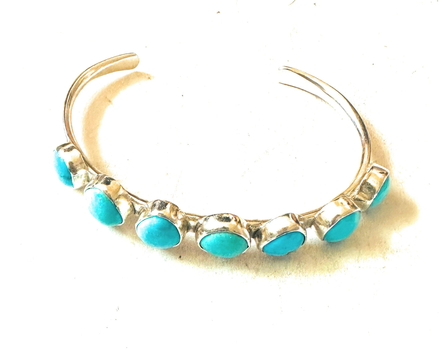 Handcrafted Turquoise & Sterling Silver Cuff Bracelet