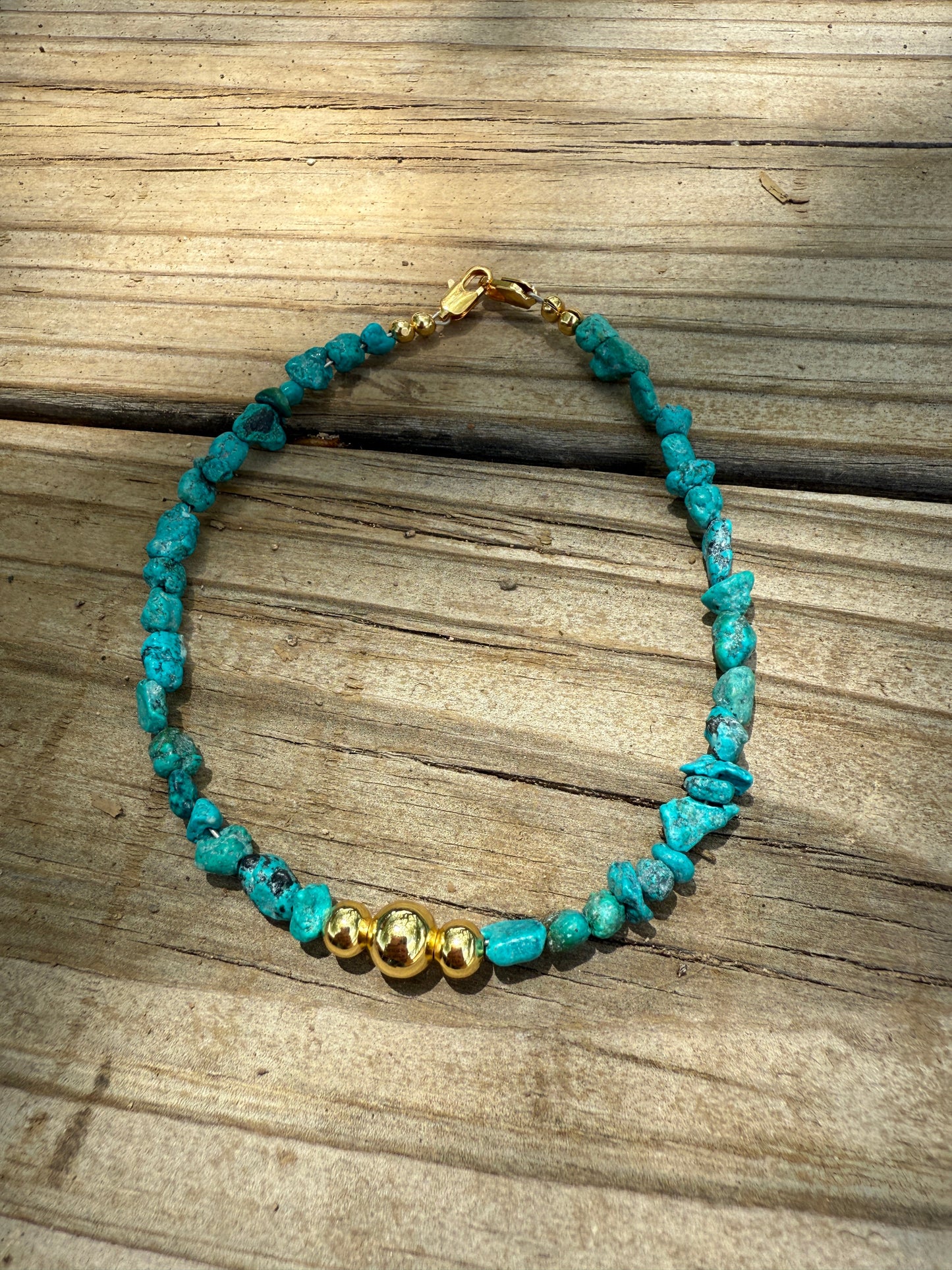 “The Golden Collection” Handmade Turquoise Hat Band