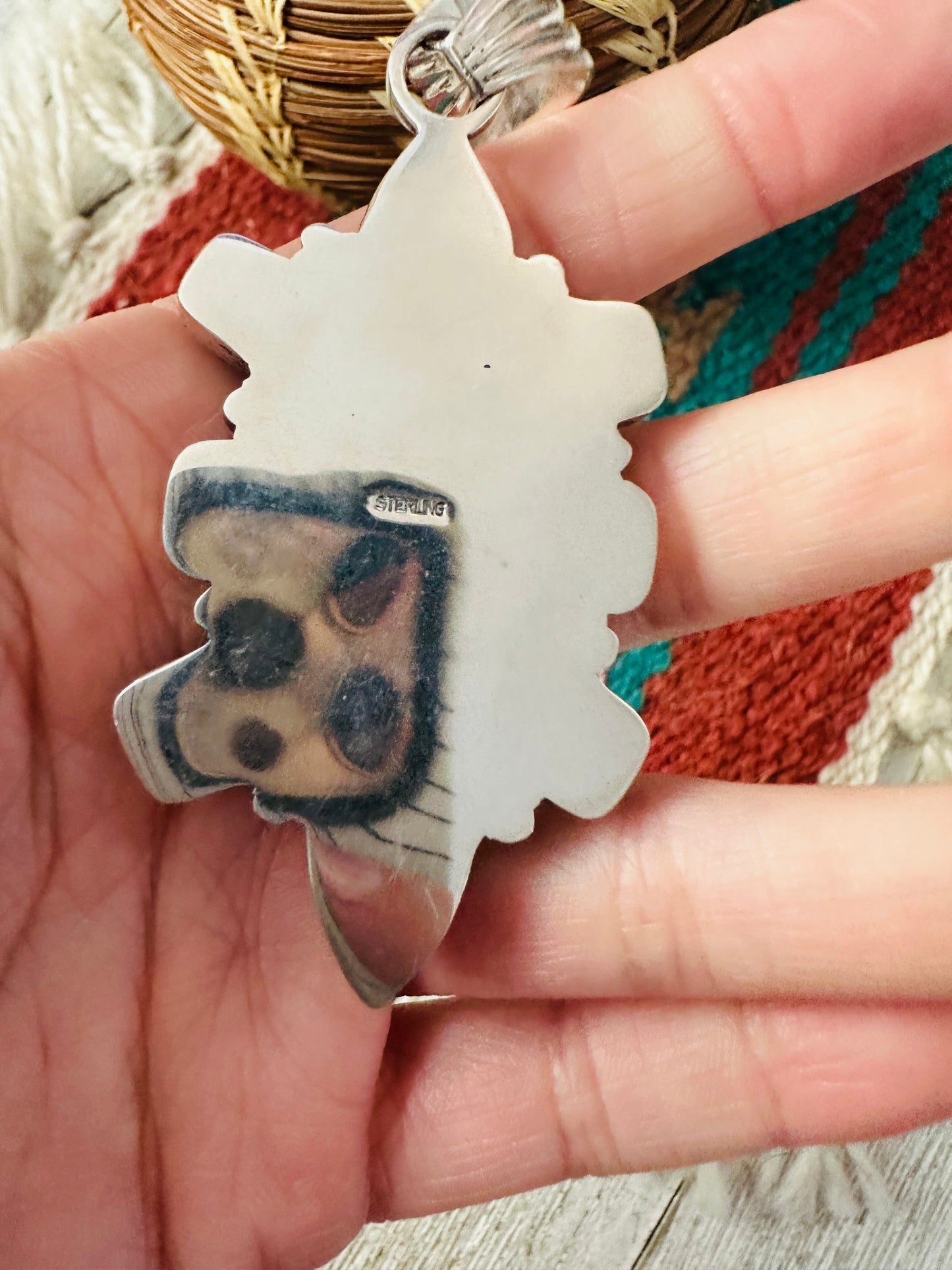 Handcrafted Sterling Silver & Sonoran Mountain Turquoise Cluster Pendant