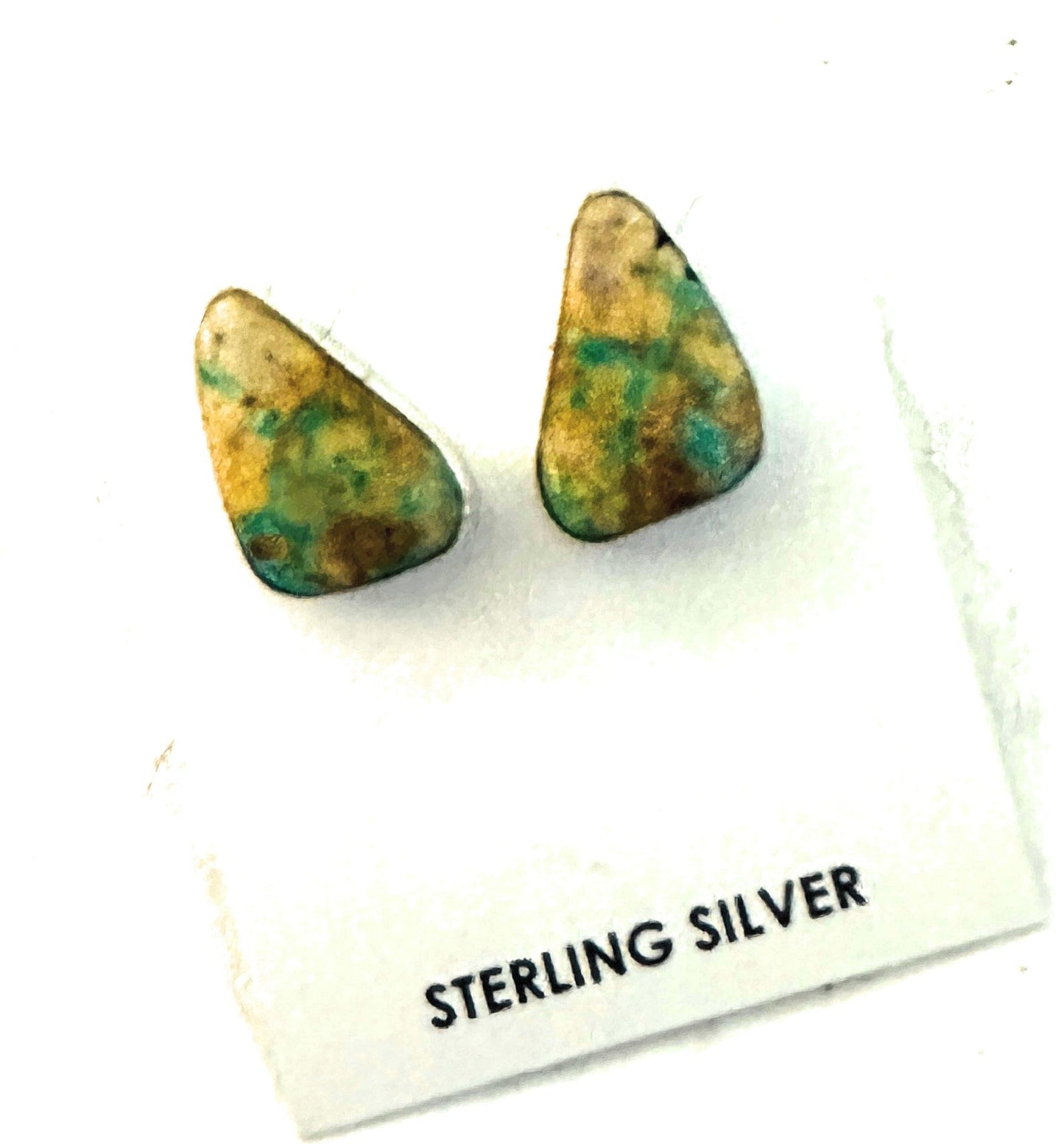 Handcrafted Sterling Silver & Turquoise Post Earrings
