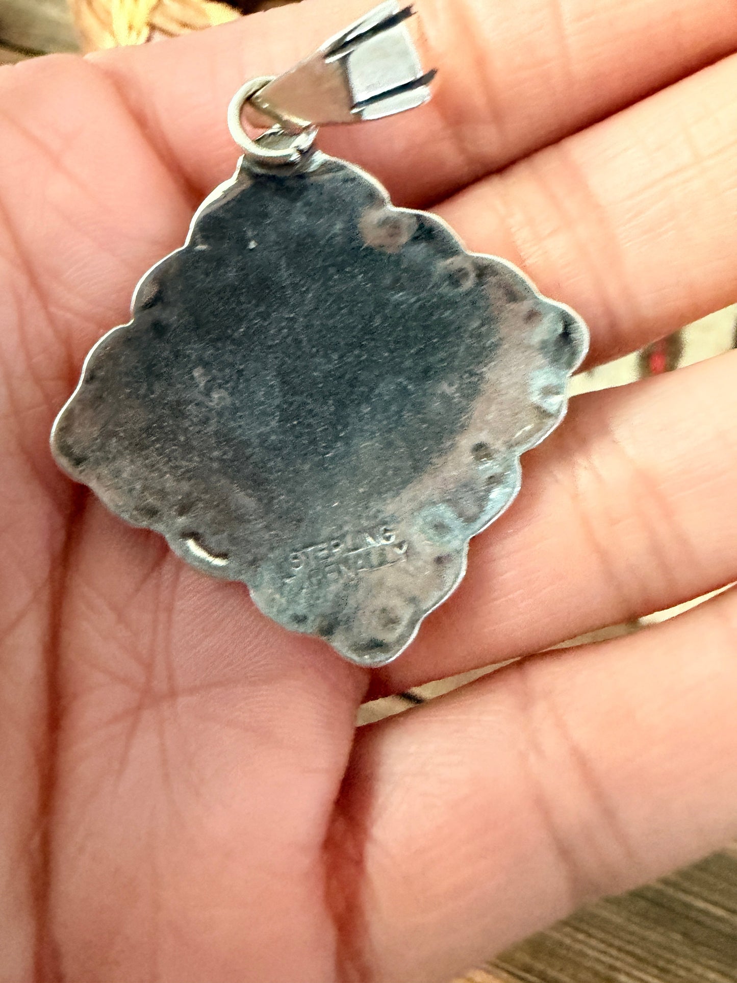 Handcrafted Sterling Silver and Amethyst Cluster Pendant by Tina Benally