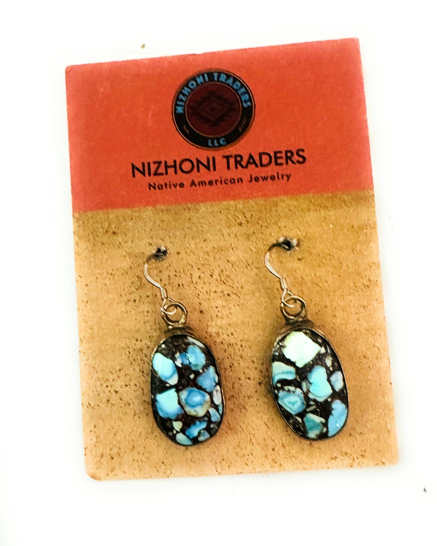 Handcrafted Golden Hills Turquoise & Sterling Silver Dangle Earrings