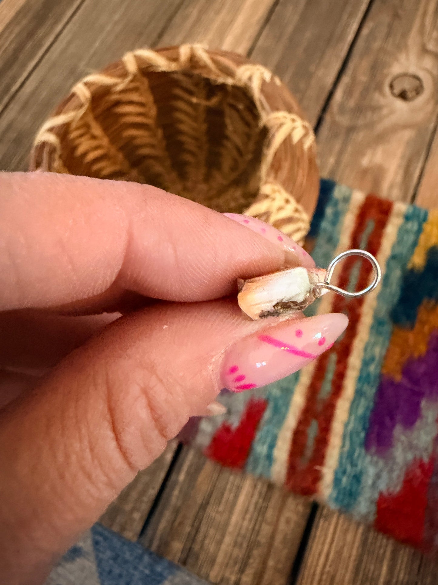 Hand Carved Spice Horse Pendant