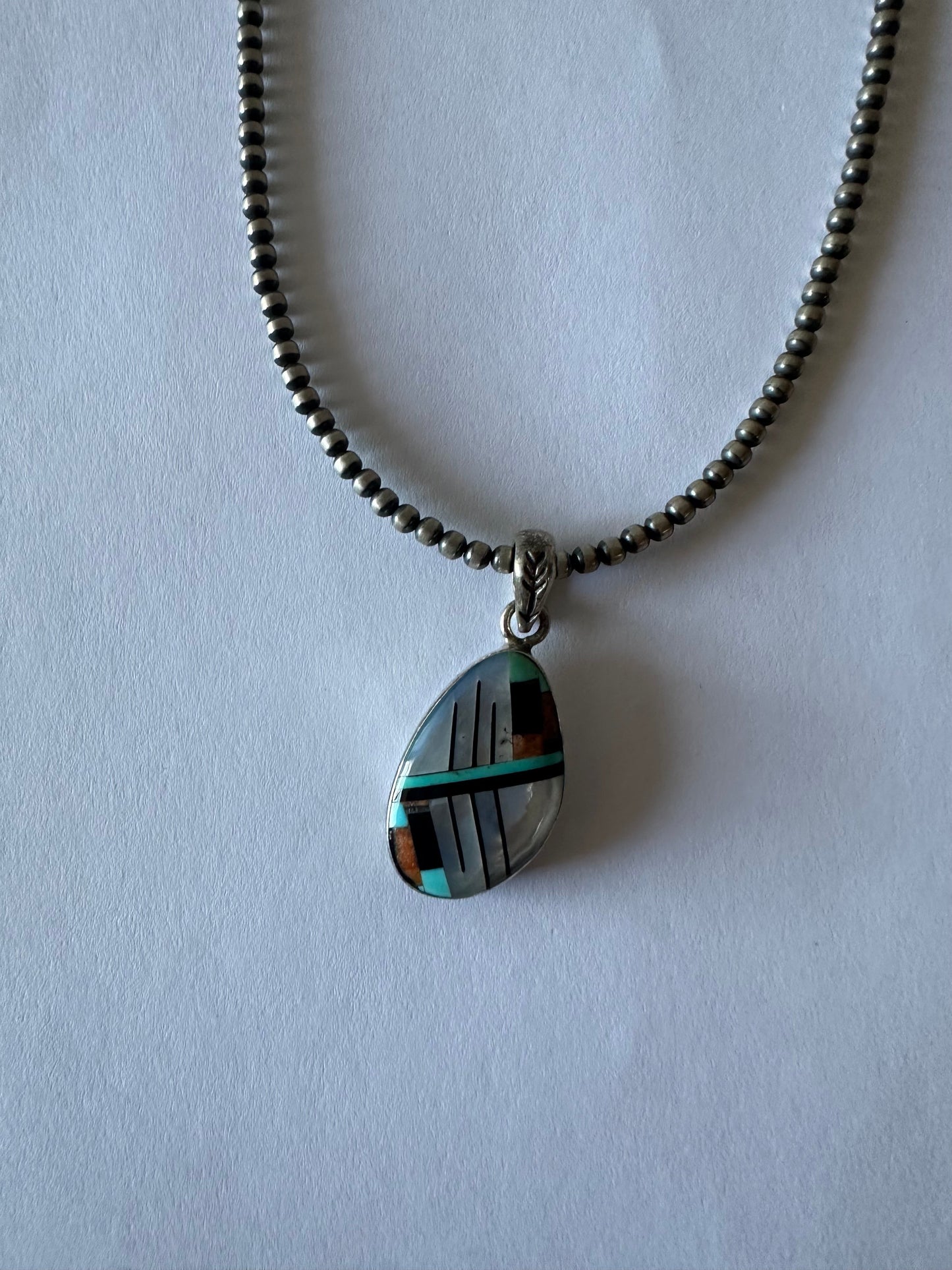 Gorgeous Handmade Sterling Silver Multi Stone Pendant