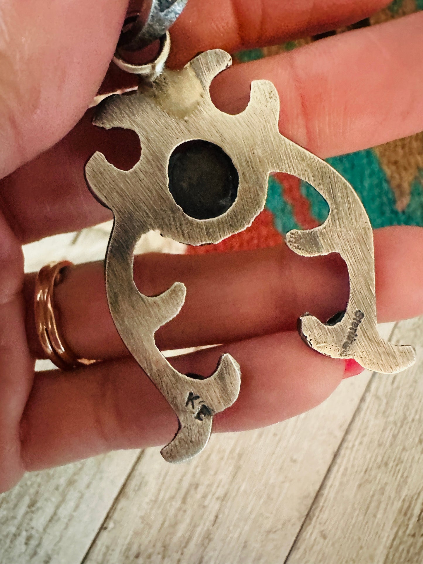 Handcrafted Sterling Silver & Purple Spiny Naja Pendant by Kevin Billah