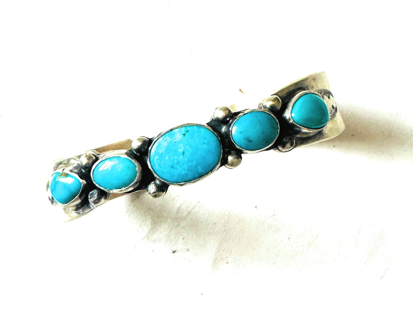 Handcrafted Turquoise & Sterling Silver Cuff Bracelet