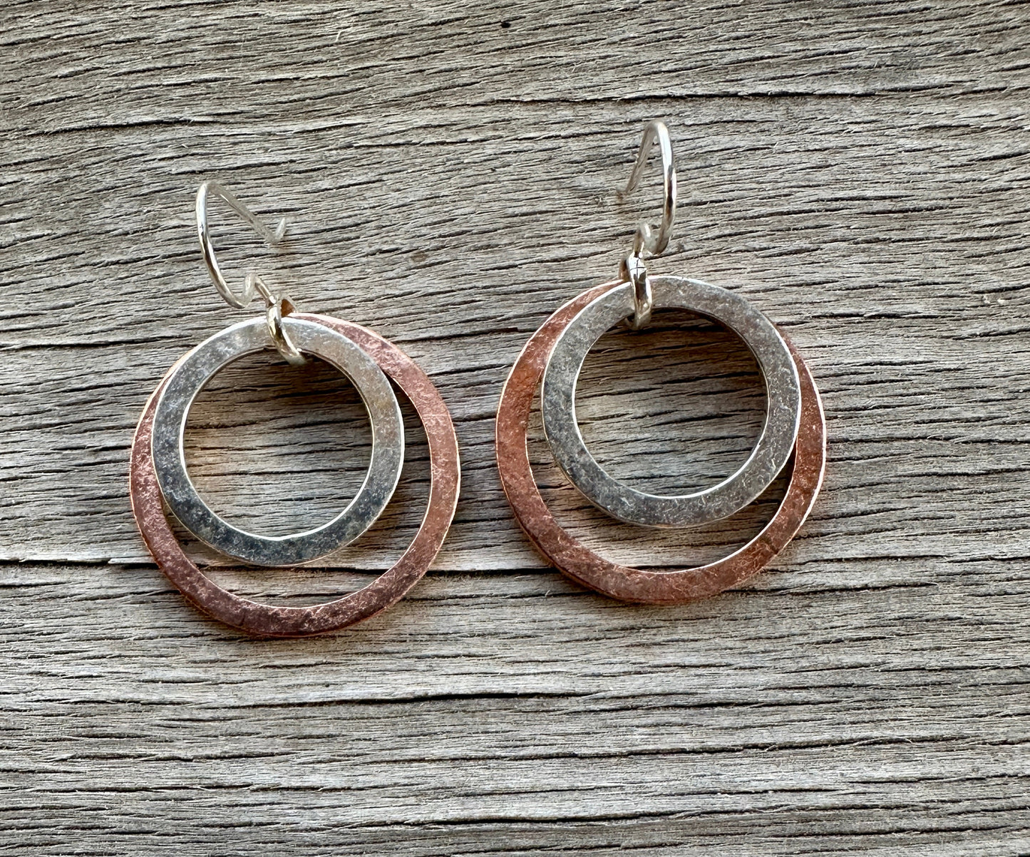 Copper & Sterling Silver Rings Earrings