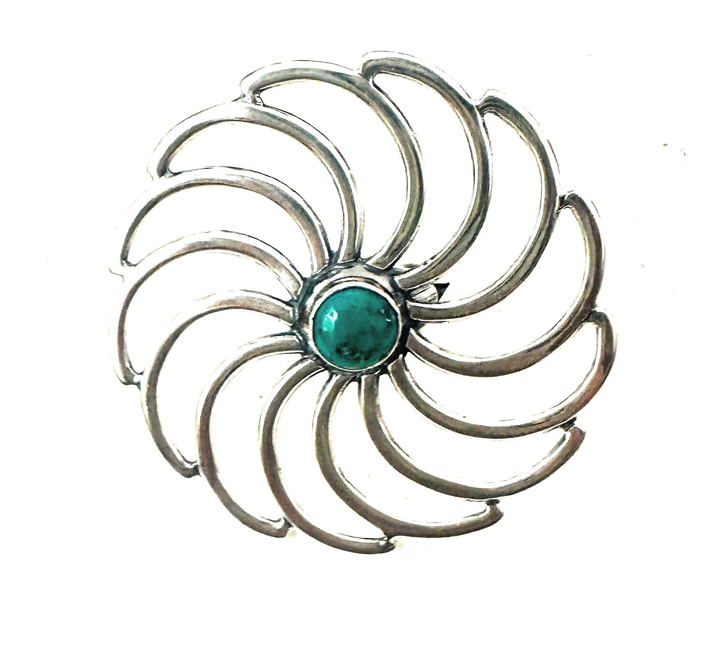Handcrafted Sterling Silver & Turquoise Adjustable Flower Ring