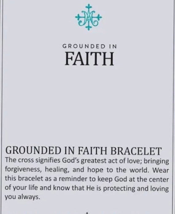 Grounded in Faith Bracelet Turquoise & Gold