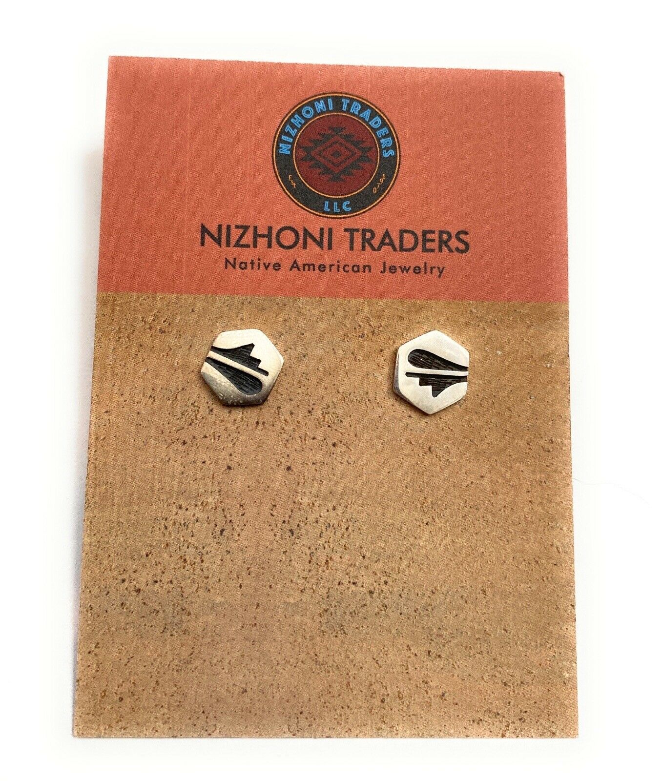 Handcrafted Overlaid Sterling Silver Stud Earrings
