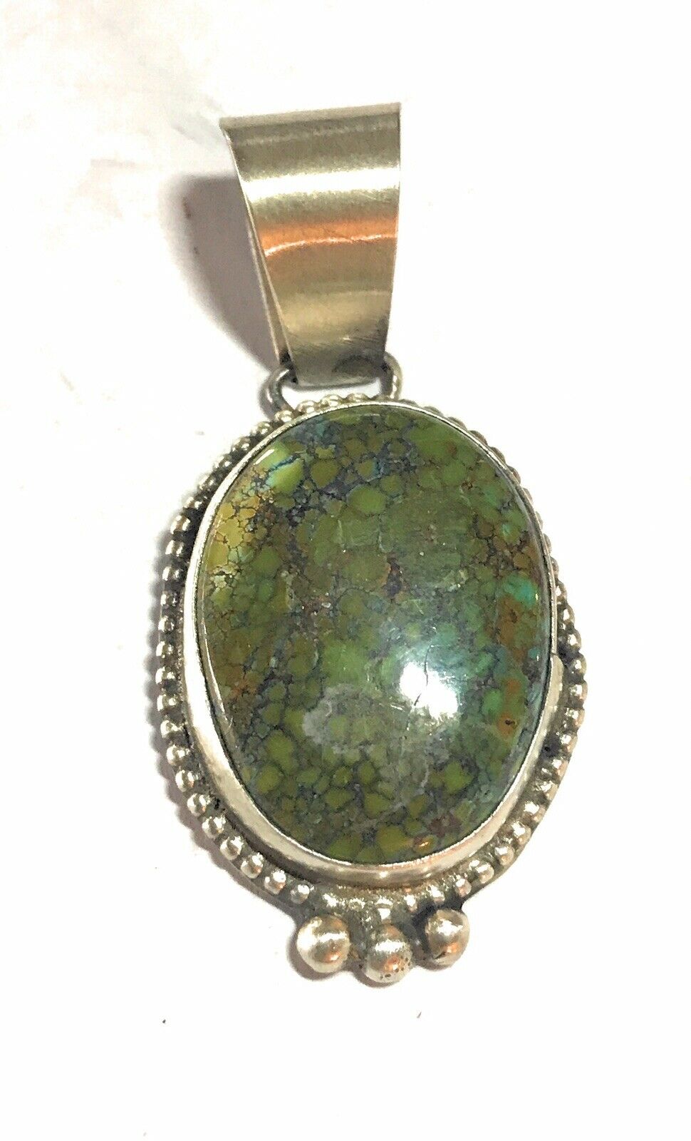 Navajo Turquoise Sterling Silver Pendant