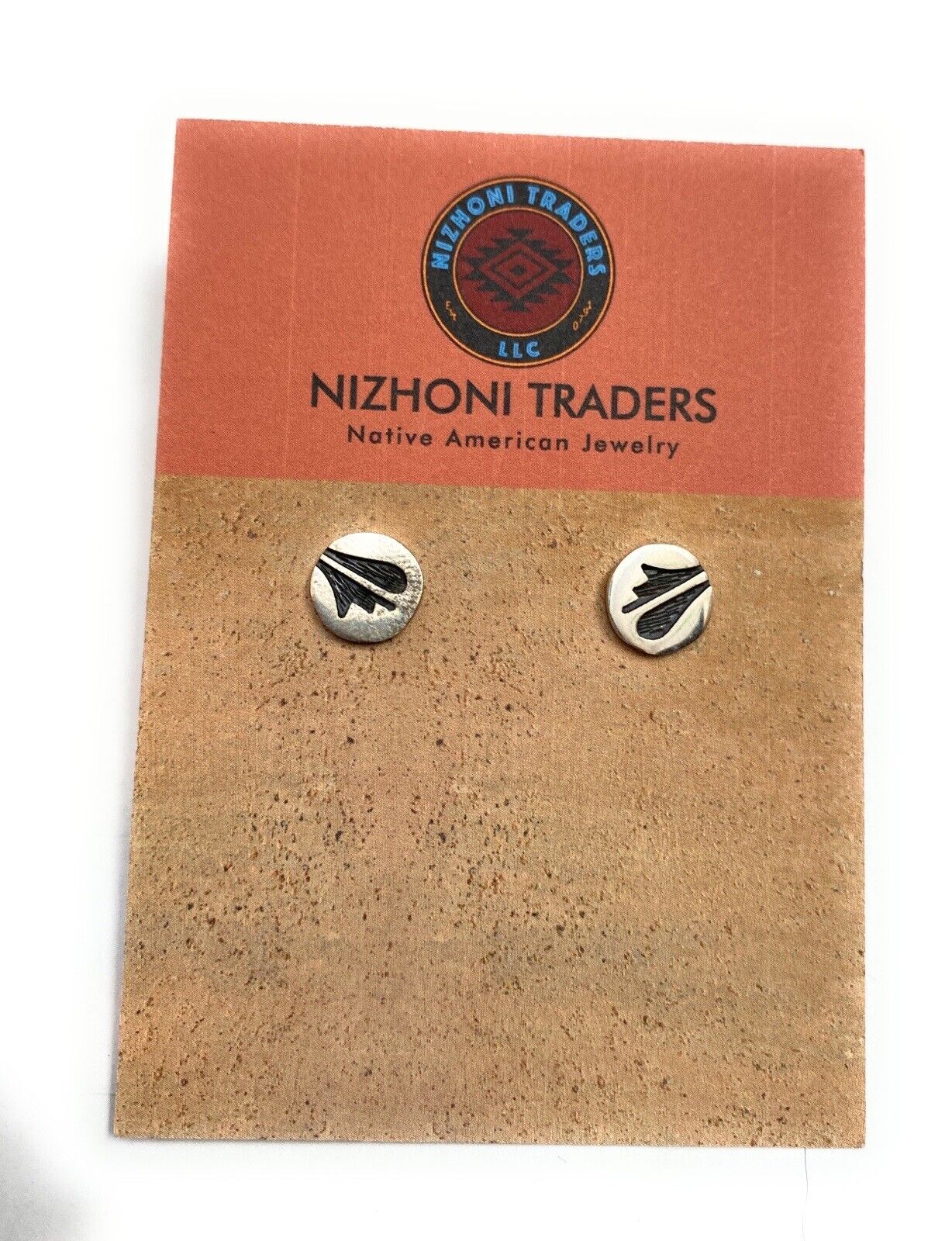 Handcrafted Overlaid Sterling Silver Stud Earrings