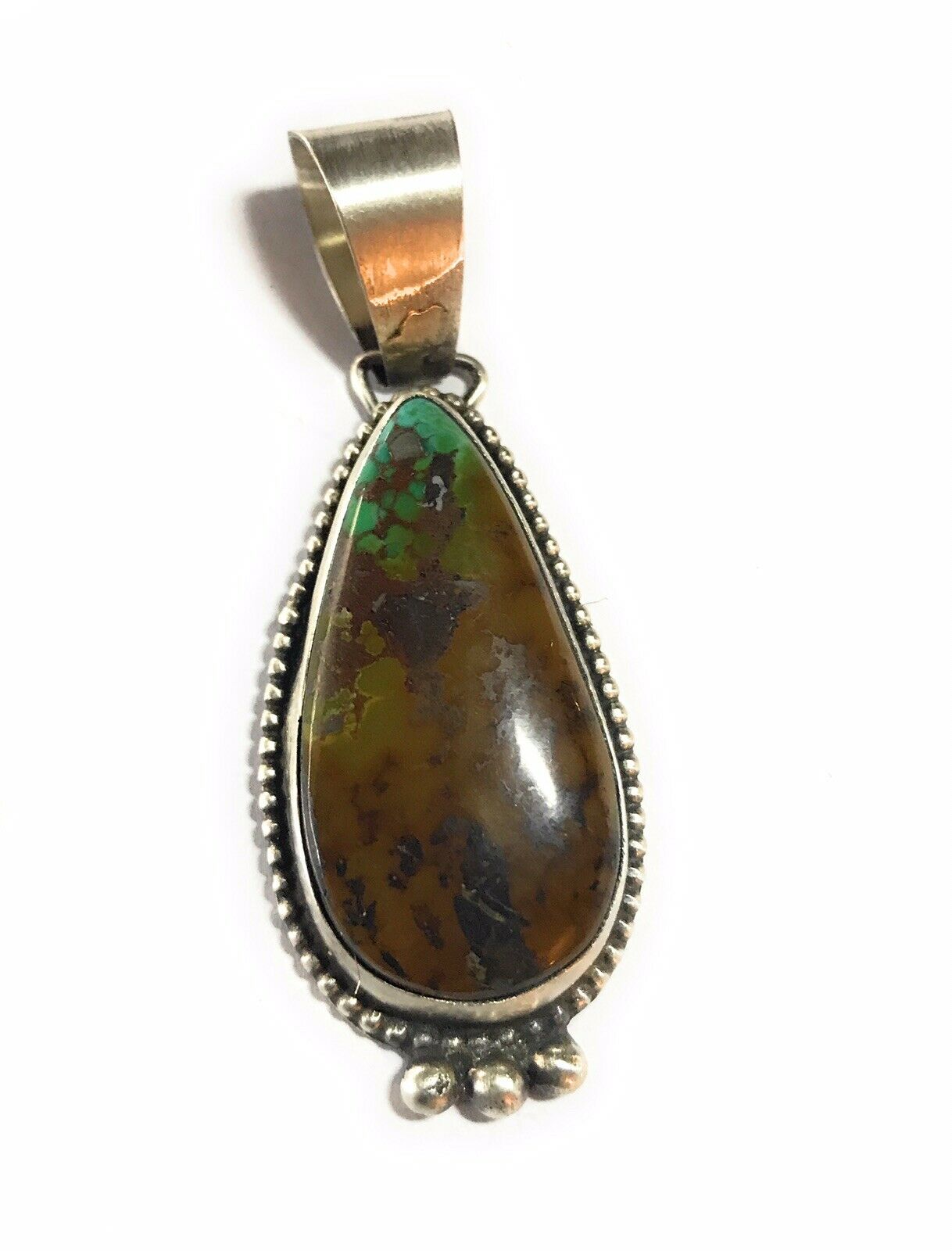 Navajo Turquoise Sterling Silver Pendant