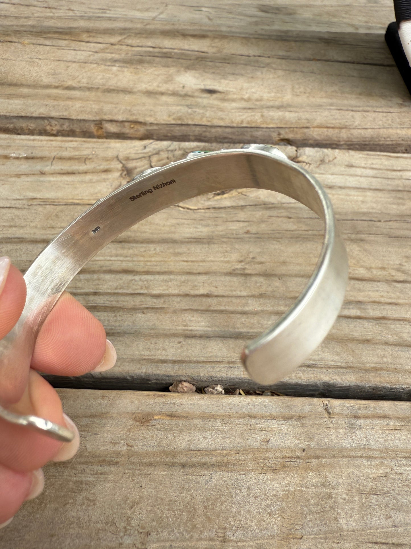 Handmade Sterling Silver, Sonoran Mountain & Palomino Turquoise Adjustable Cuff Bracelet