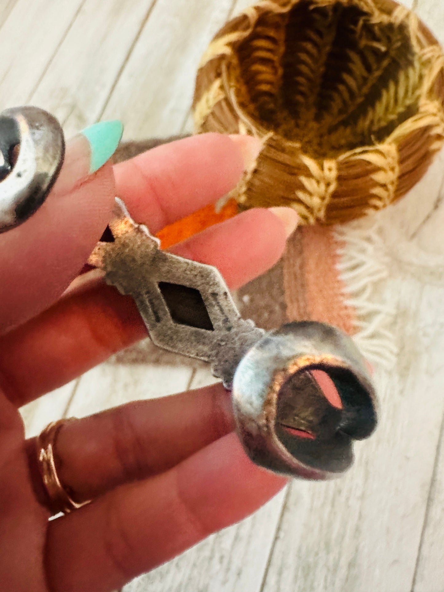 Handcrafted Sterling Silver & Turquoise Cuff Bracelet by Chimney Butte