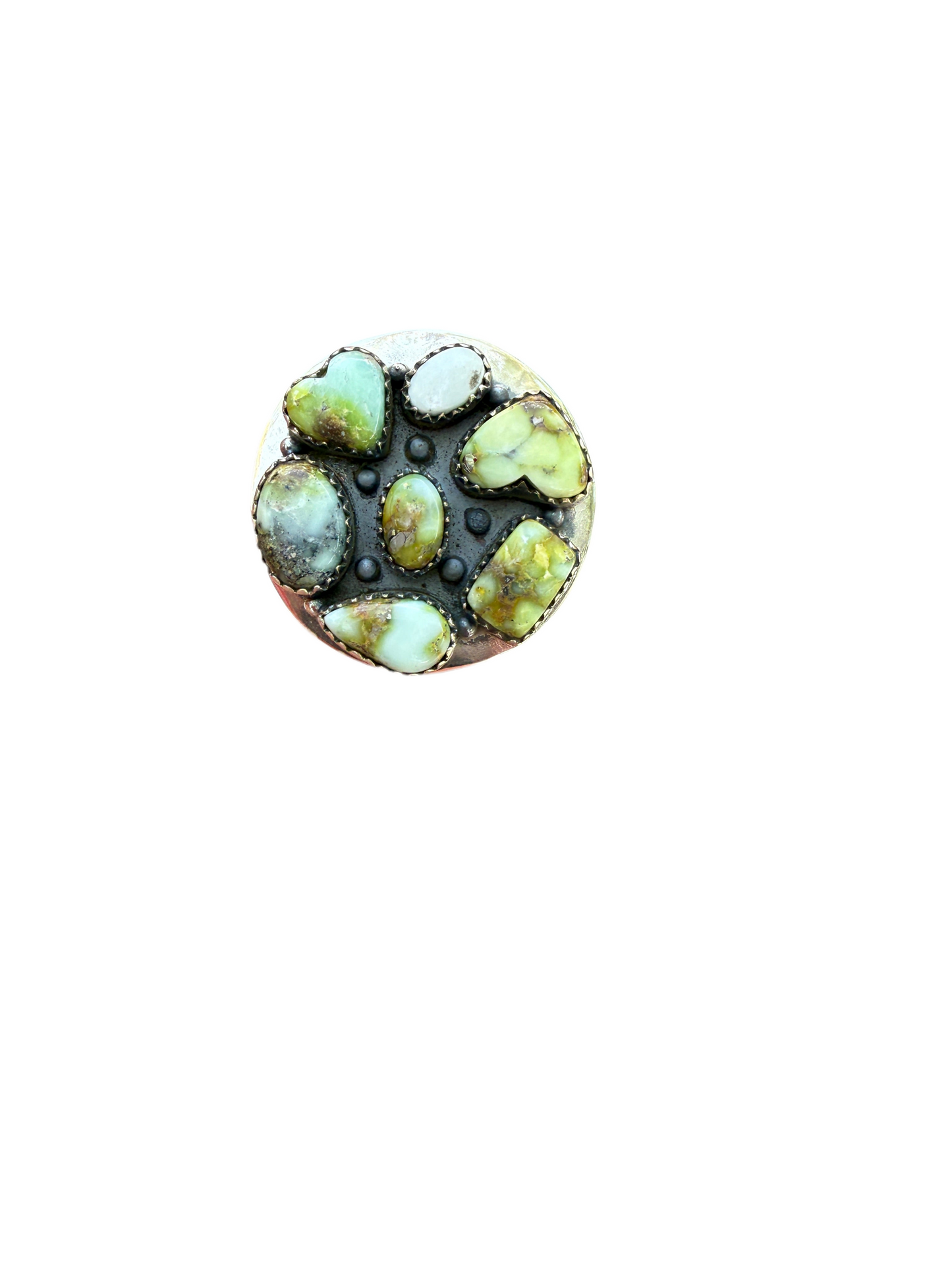 Handmade Palomino Turquoise & Sterling Silver Adjustable Ring