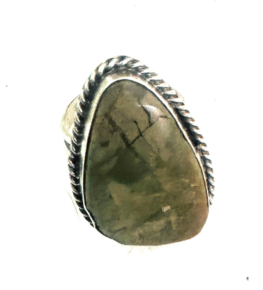 Handcrafted Royston Turquoise & Sterling Silver Ring Size 5.75