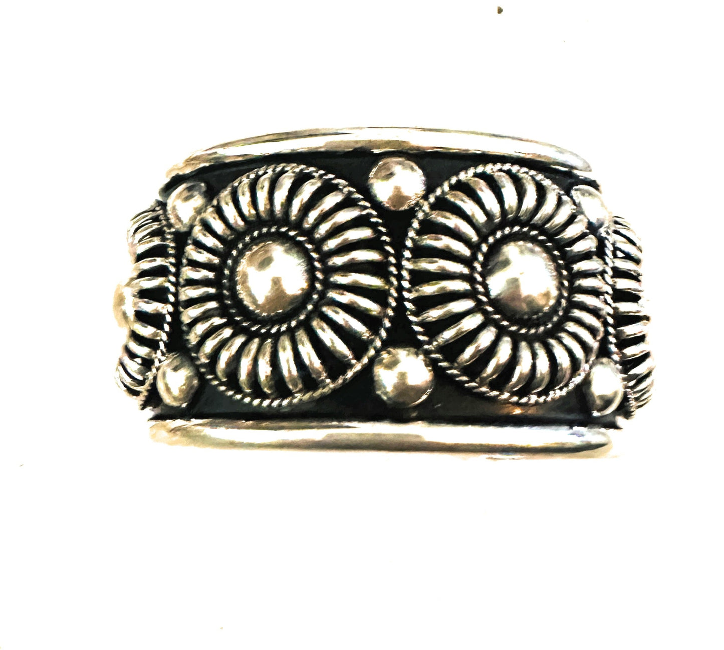 Handcrafted Rolled Sterling Silver Cuff Bracelet
