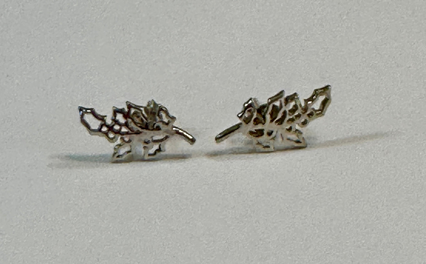 Sterling Silver Birthday Flower Stud Earrings December