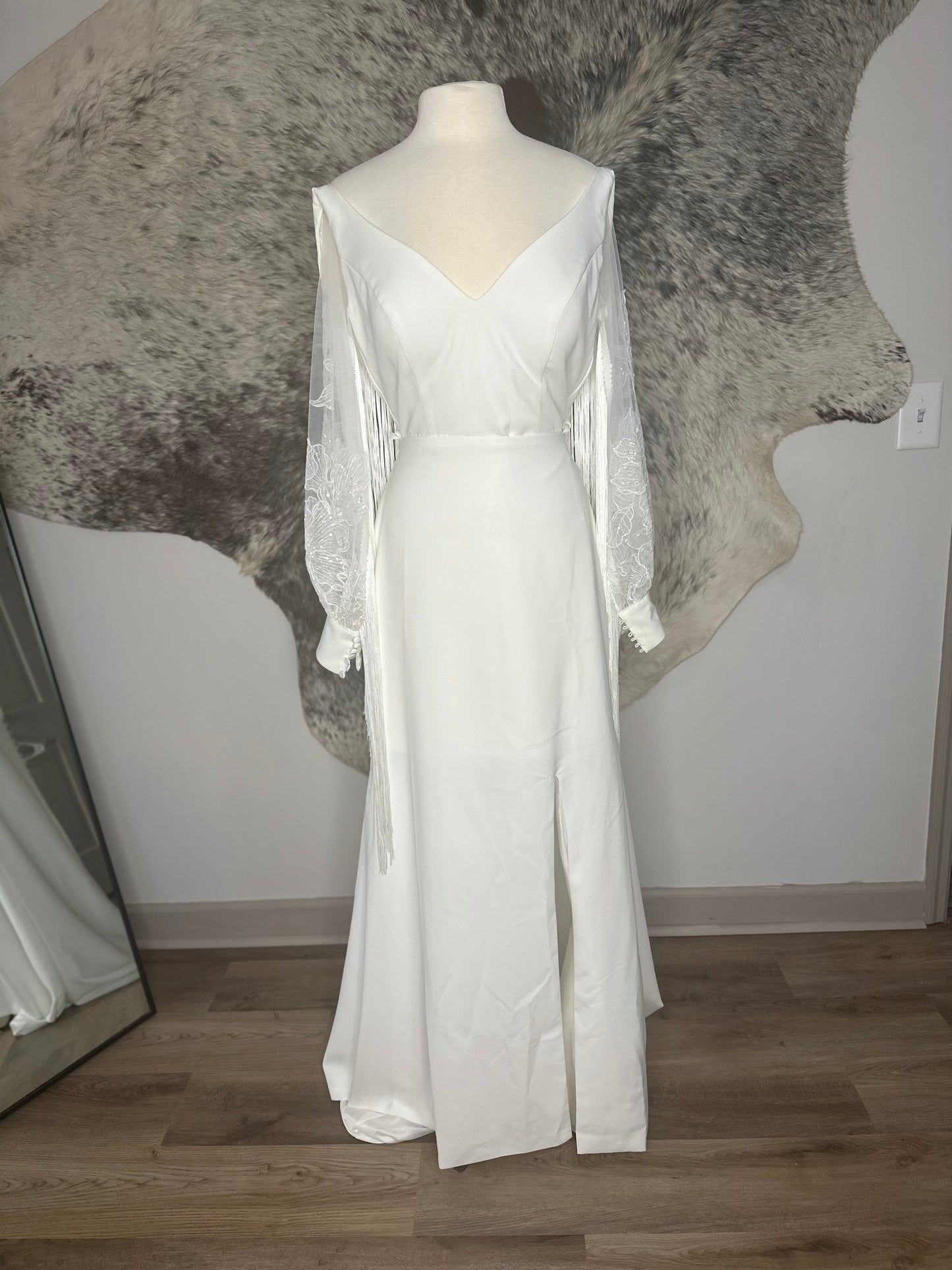 The Cindy Gown, Mini Dress and Overskirt Set