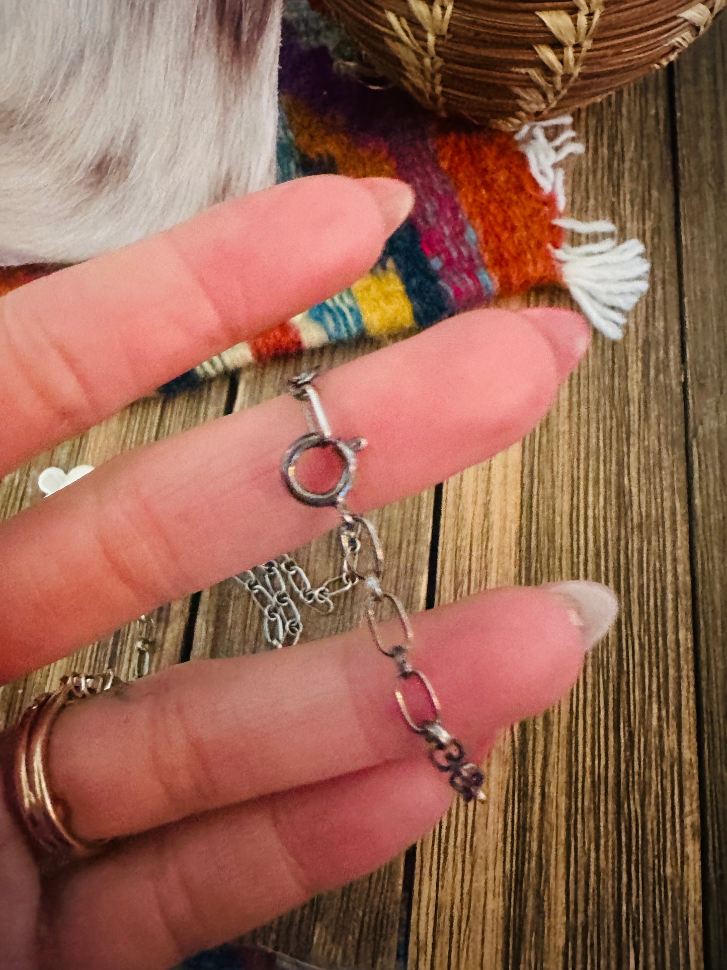 Handcrafted Turquoise & Sterling Silver Necklace by Daniel Benally