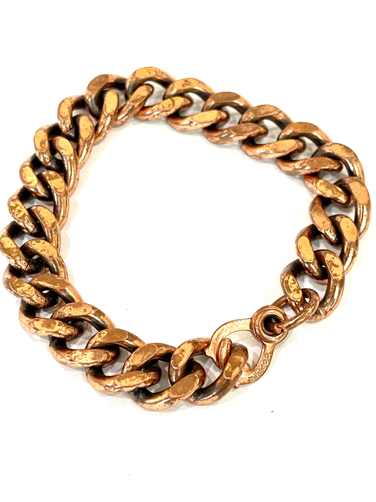 Vintage Handmade Copper Chain Bracelet