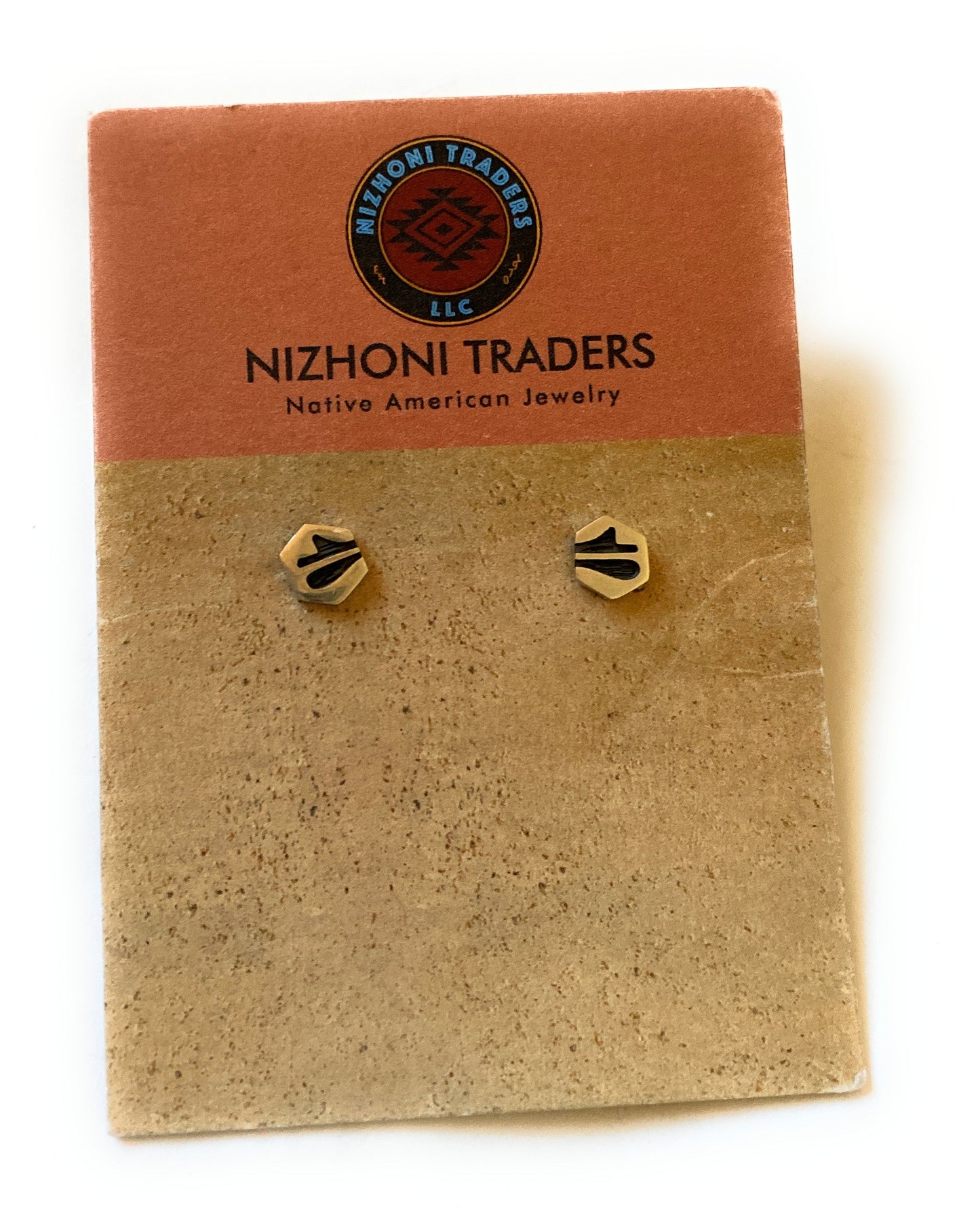Handcrafted Overlaid Sterling Silver Stud Earrings