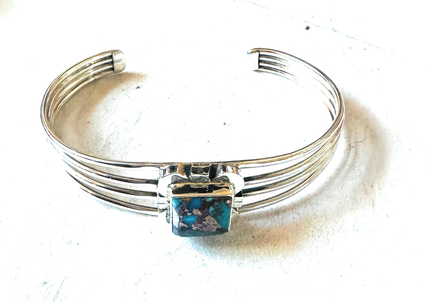 Handcrafted Sterling Silver & Pink Dream Mojave Cuff Bracelet