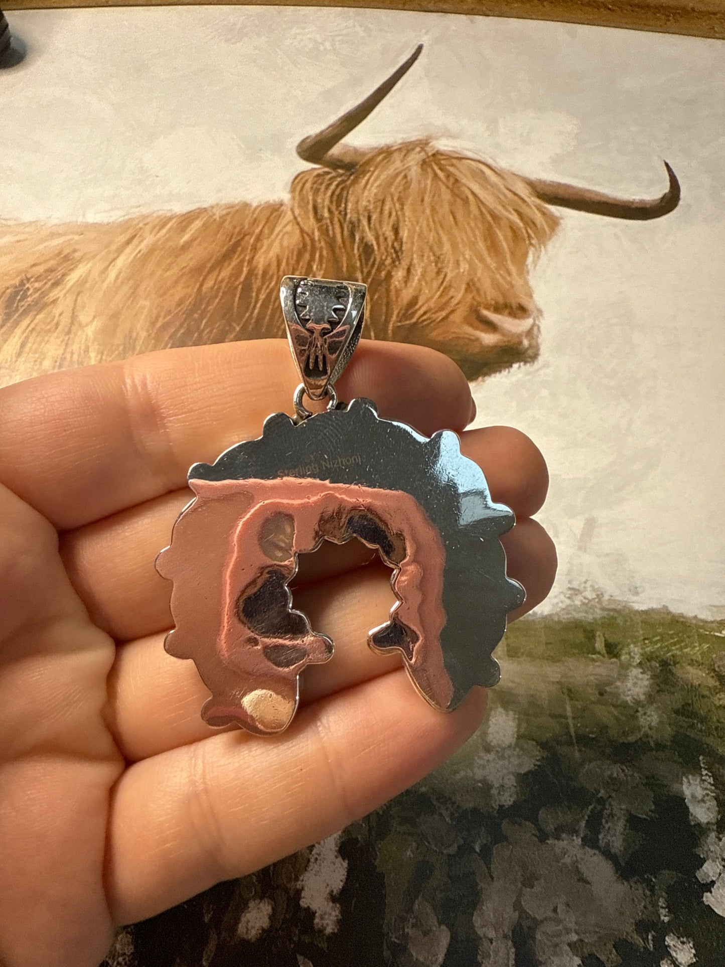 Handmade Sterling Silver Purple Dream Naja Pendant