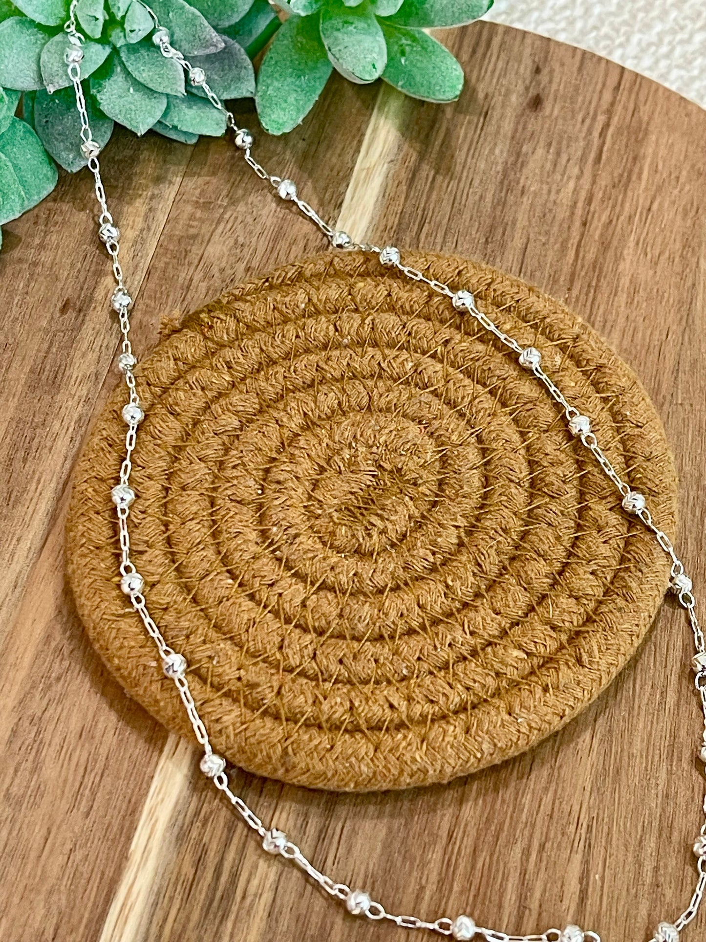 Handmade In Mexico Sterling Silver Chain Necklace