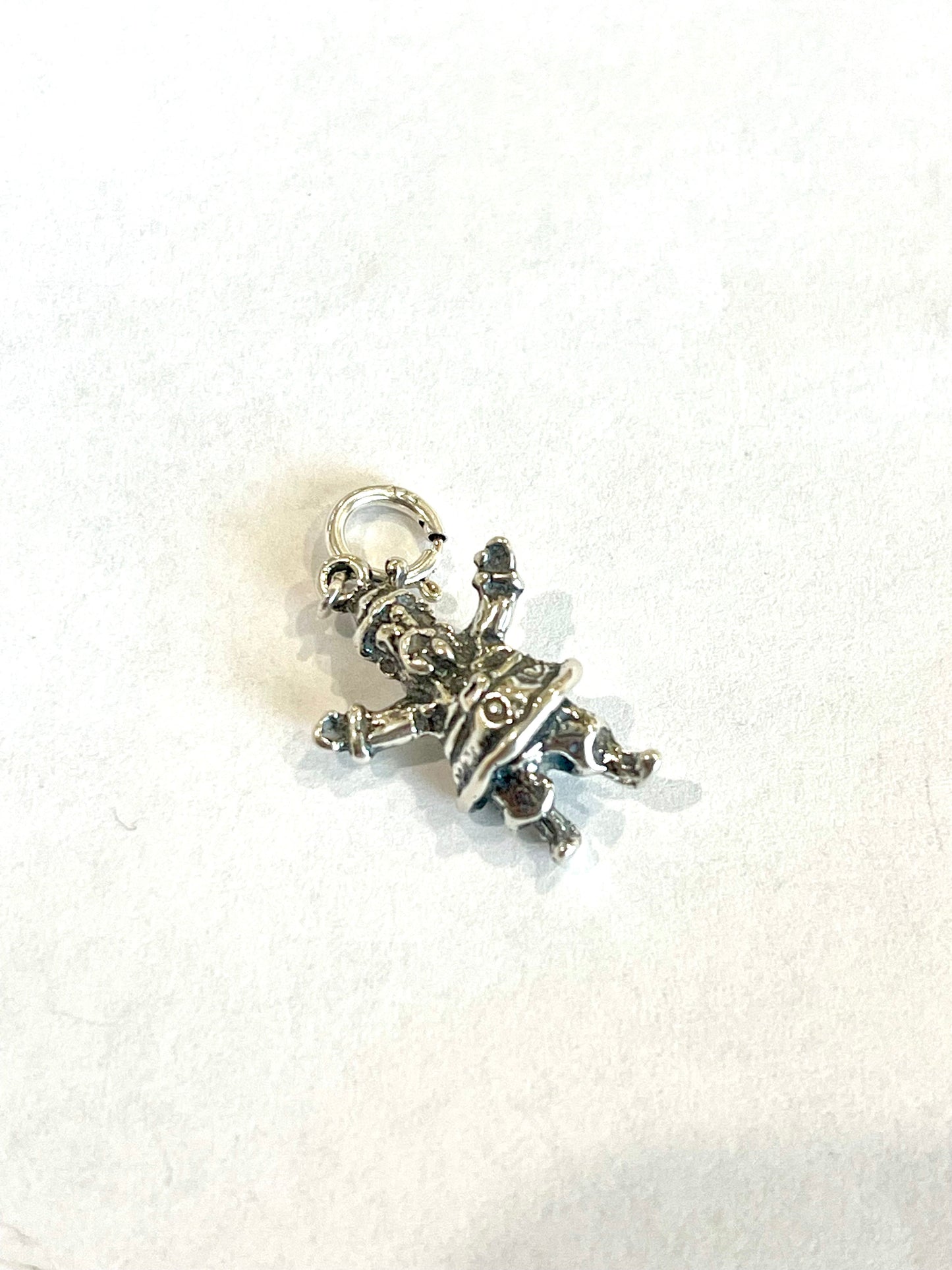 Handcrafted Sterling Silver CHRISTMAS MINI SANTA Charm