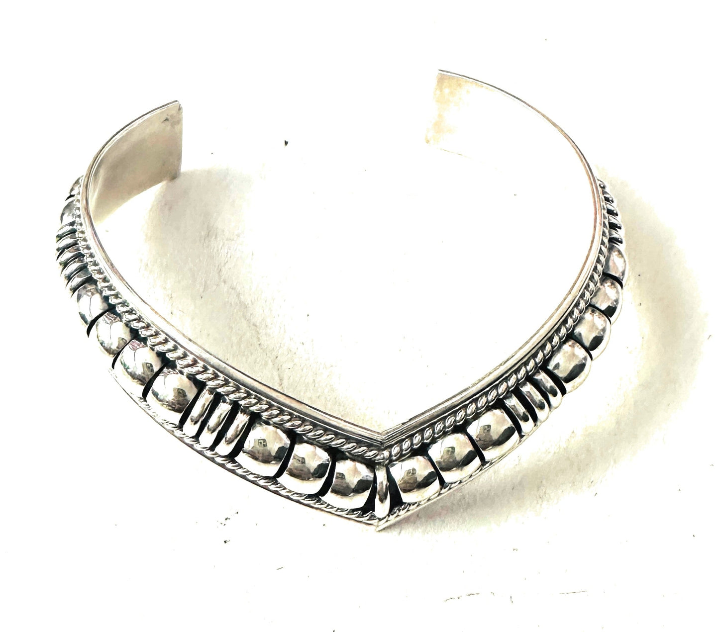 Handcrafted Rolled Sterling Silver Cuff Bracelet