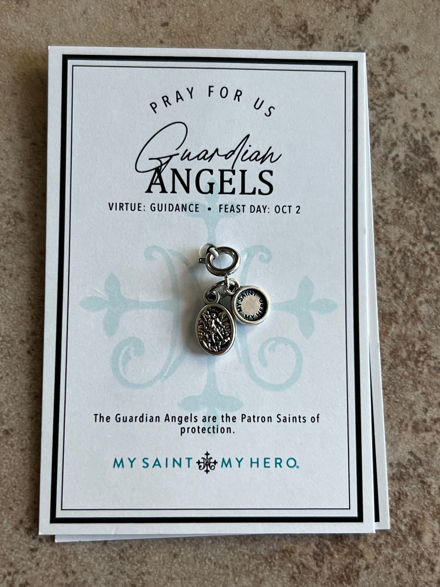 Guardian Angels Medal Charm
