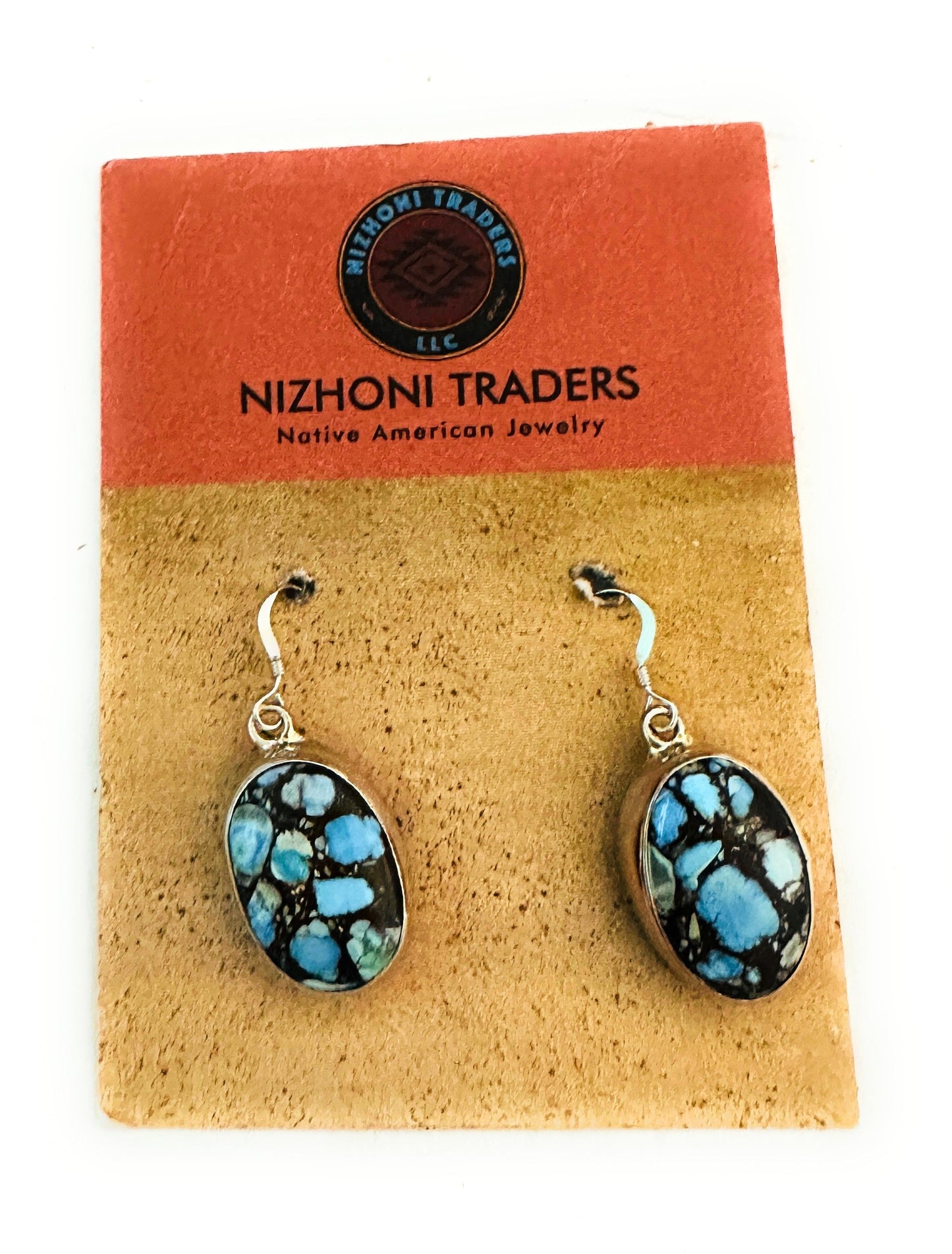 Handcrafted Golden Hills Turquoise & Sterling Silver Dangle Earrings