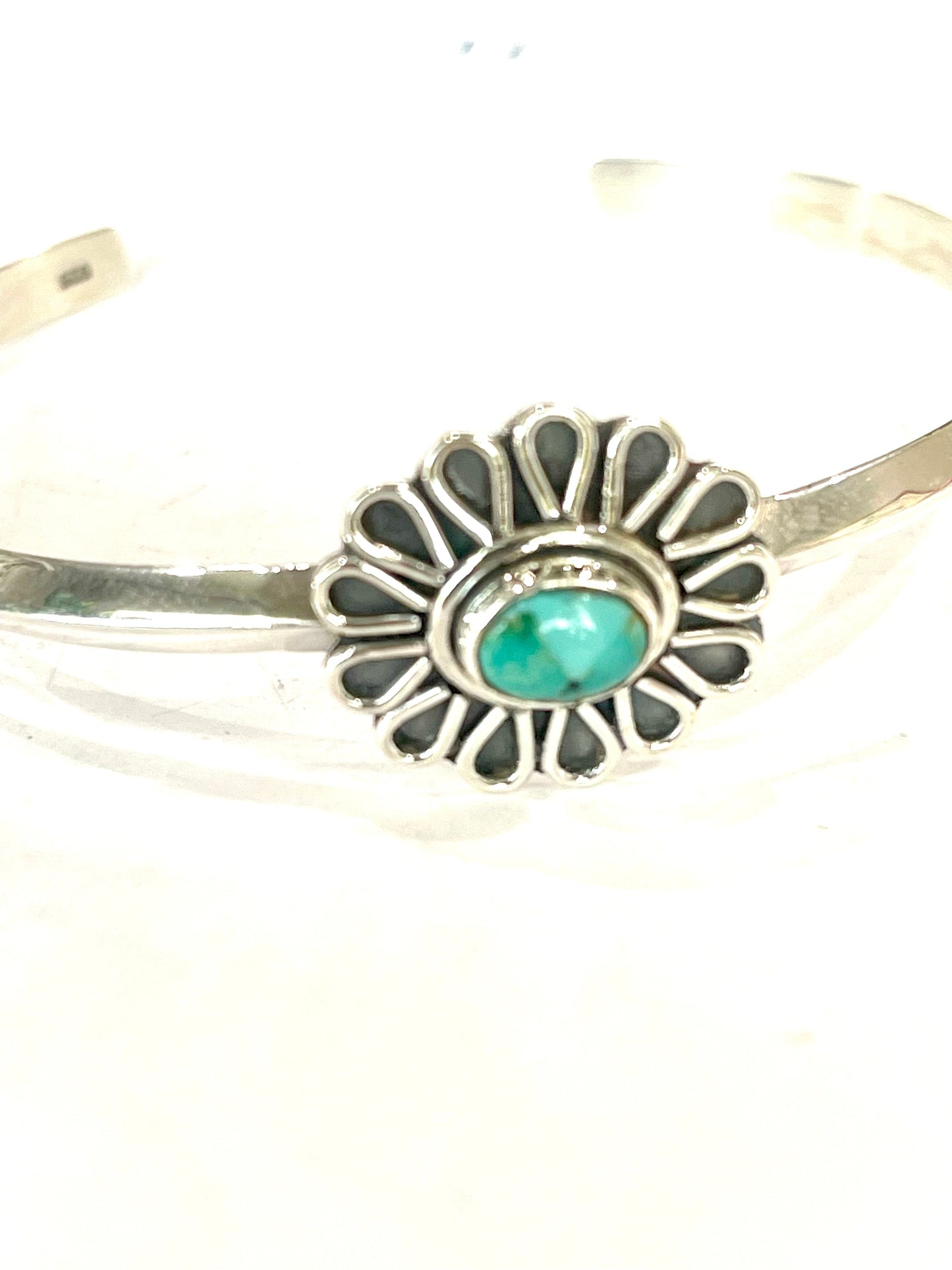 Handmade Turquoise & Sterling Silver Cuff Bracelet
