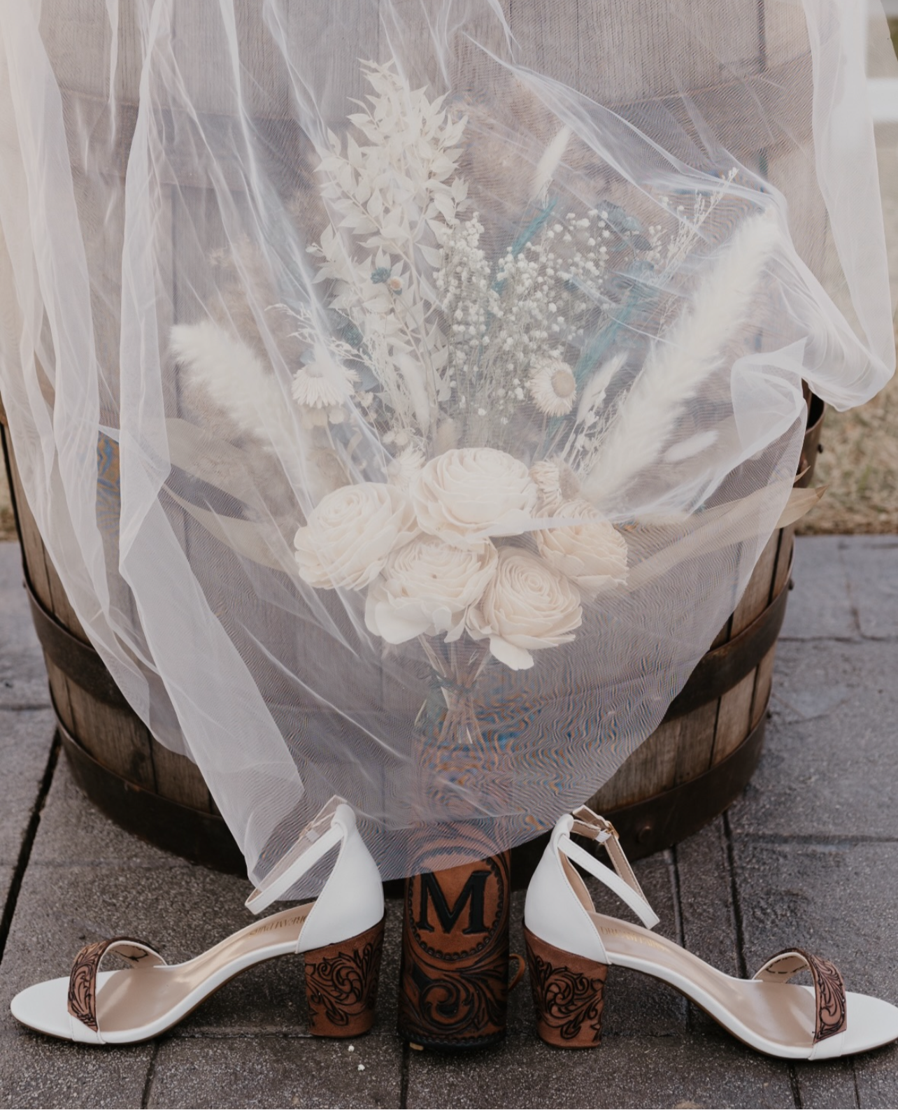 Custom Leather Tooled Heels