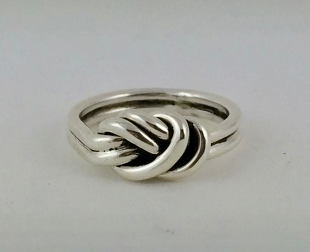 Double Love Knot Sterling Silver Ring