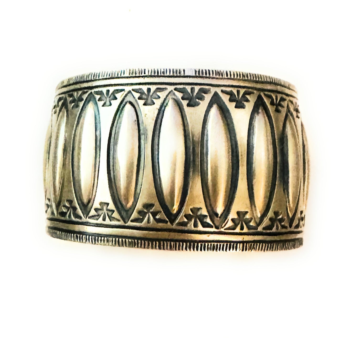 Handcrafted Hand Stamped Sterling Silver Cuff Bracelet