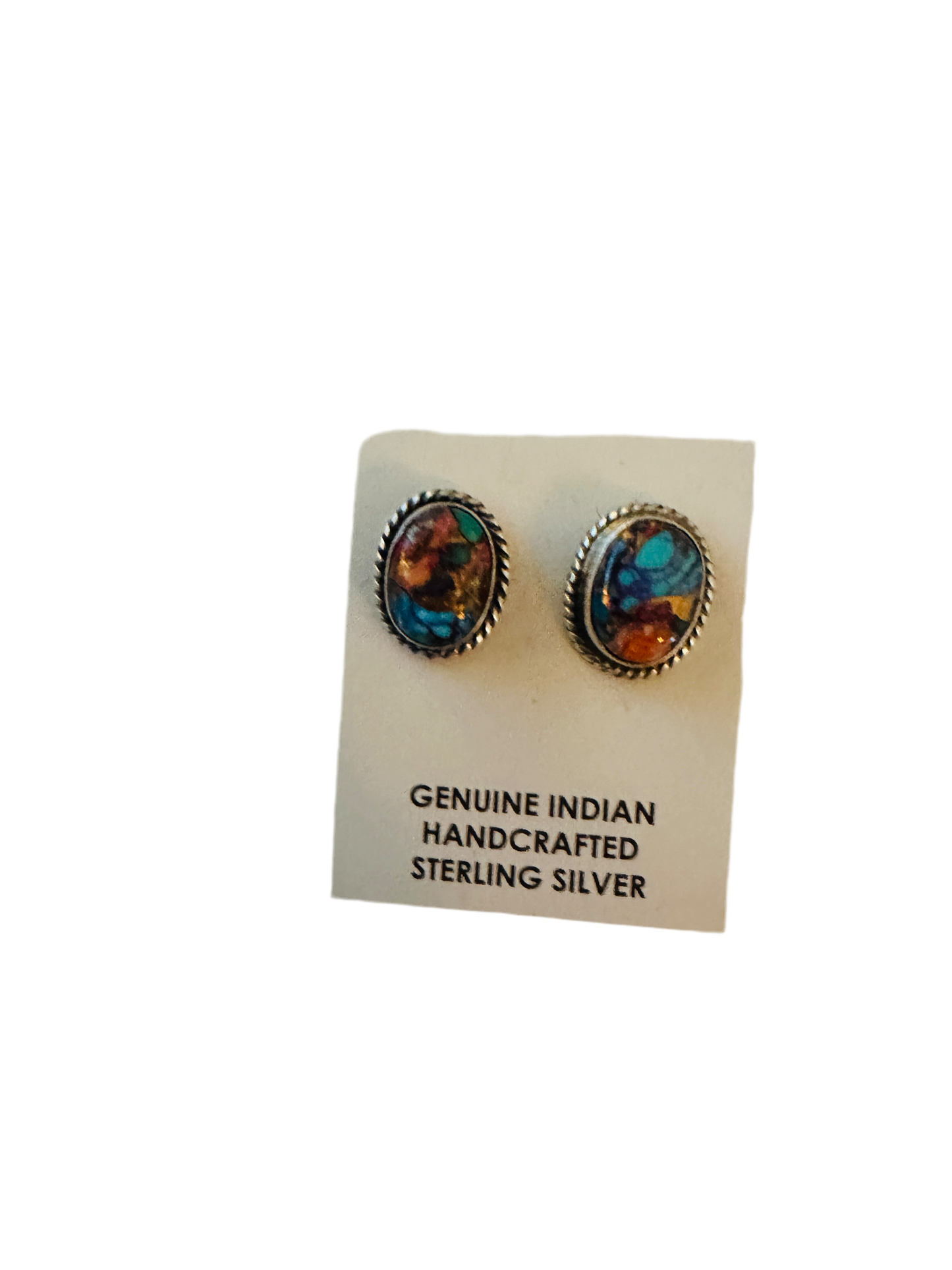 Handcrafted Sterling Silver & Pink Dream Mojave Stud Earrings