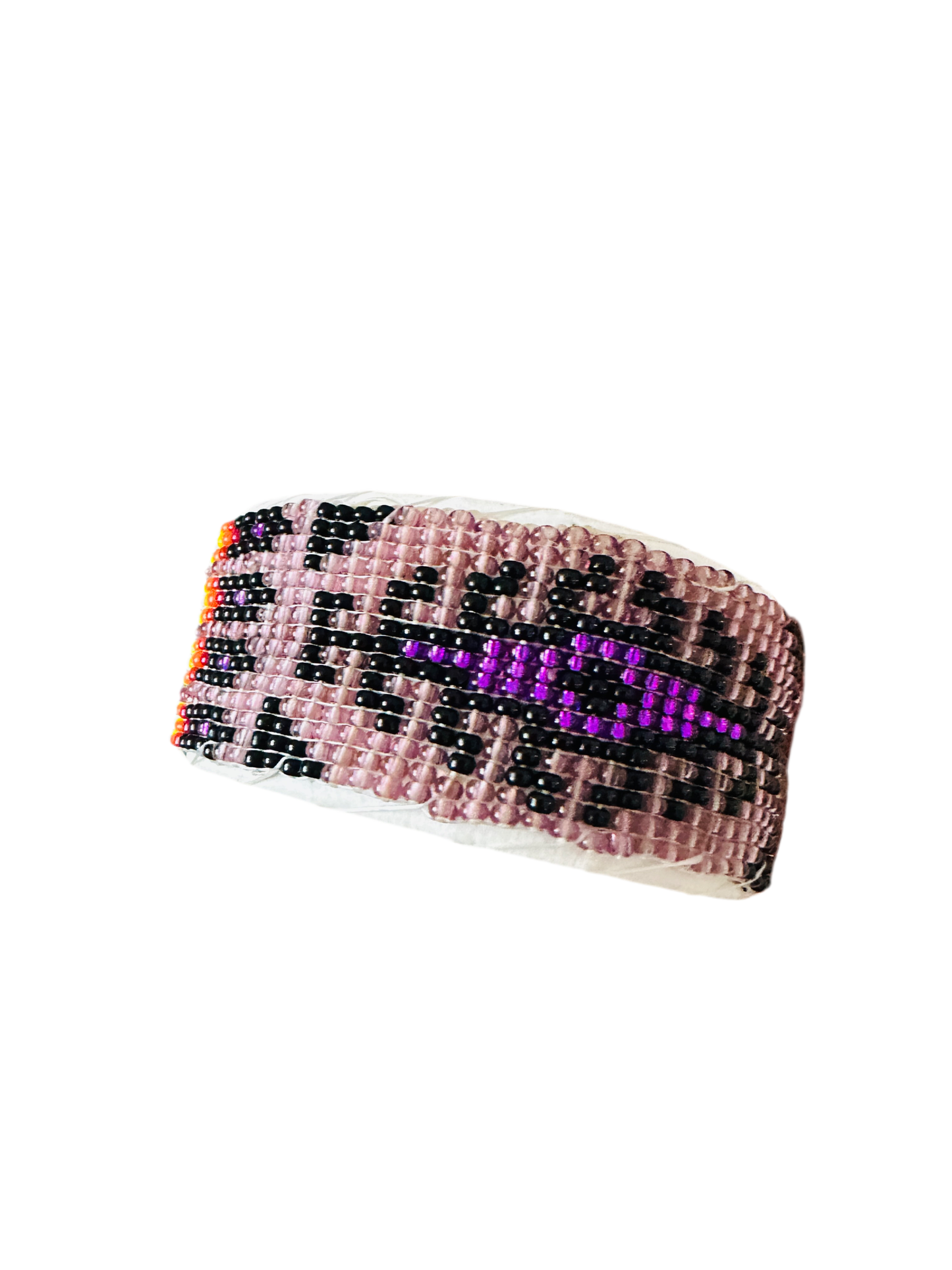 Handcrafted Made Beaded Leather Bracelet