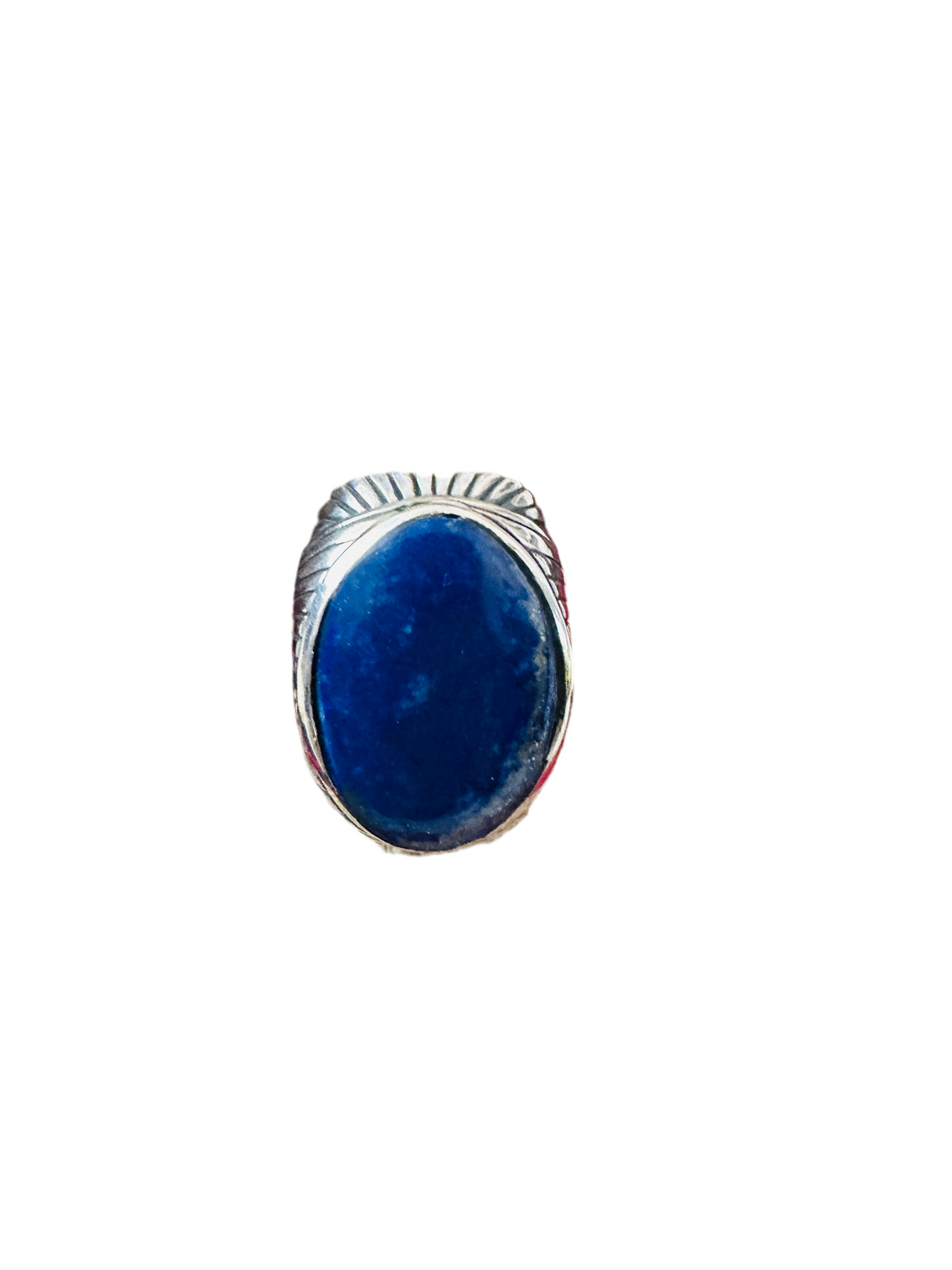 Old Pawn Handcrafted Sterling Silver & Lapis Men’s Ring Size 9