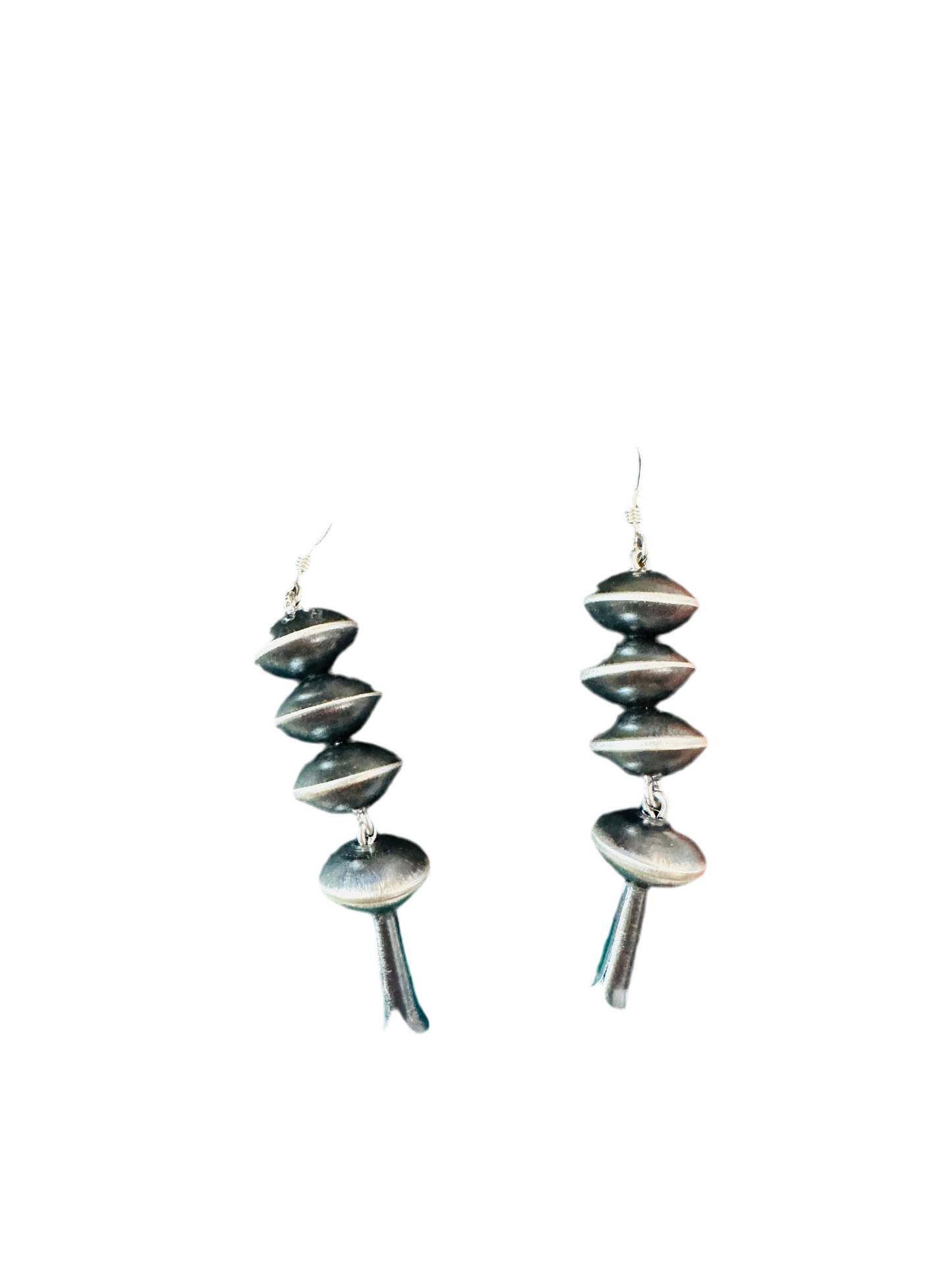 Sterling Silver Pearl Blossom Dangle Earrings