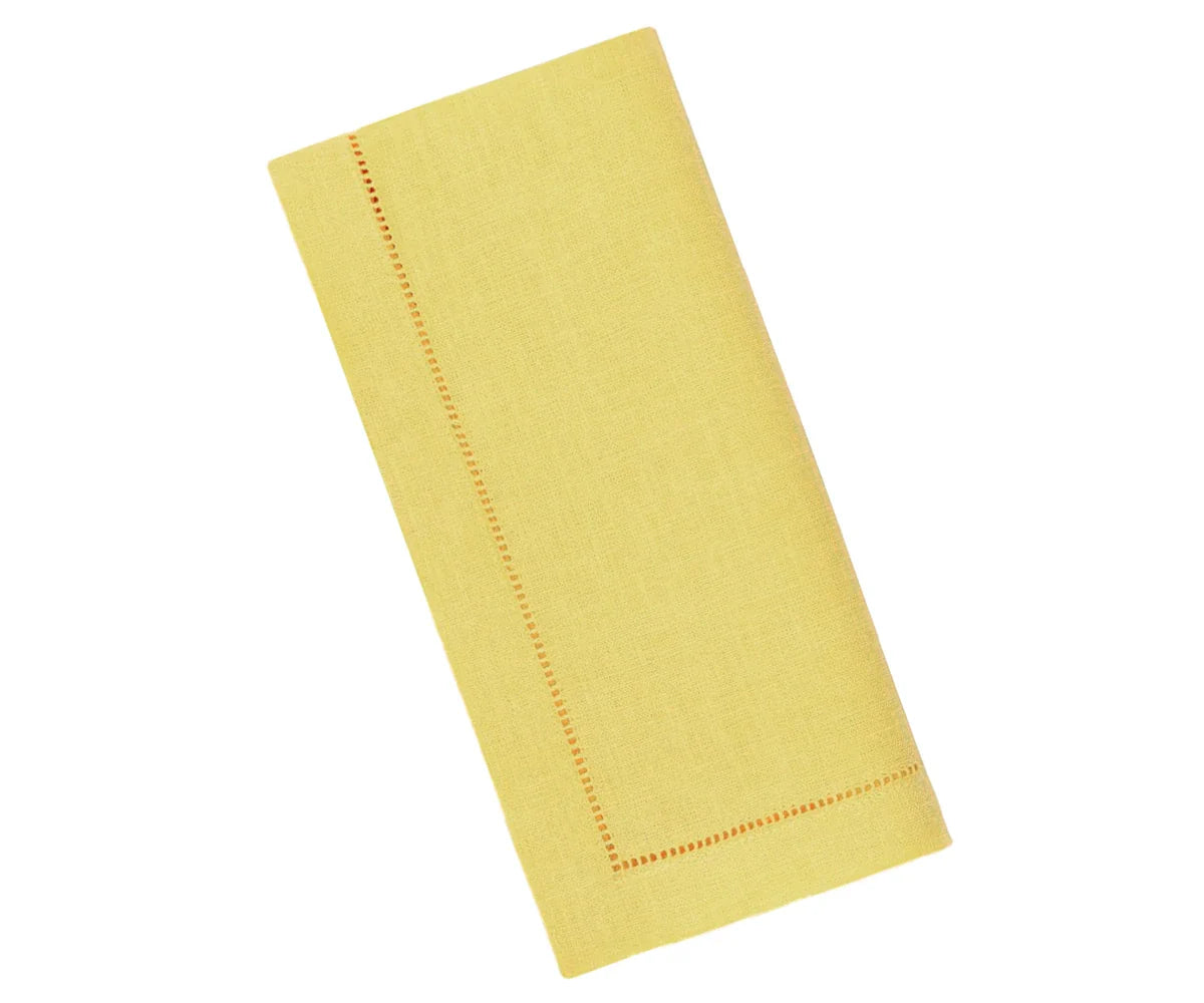 Butter Yellow Linen Napkins